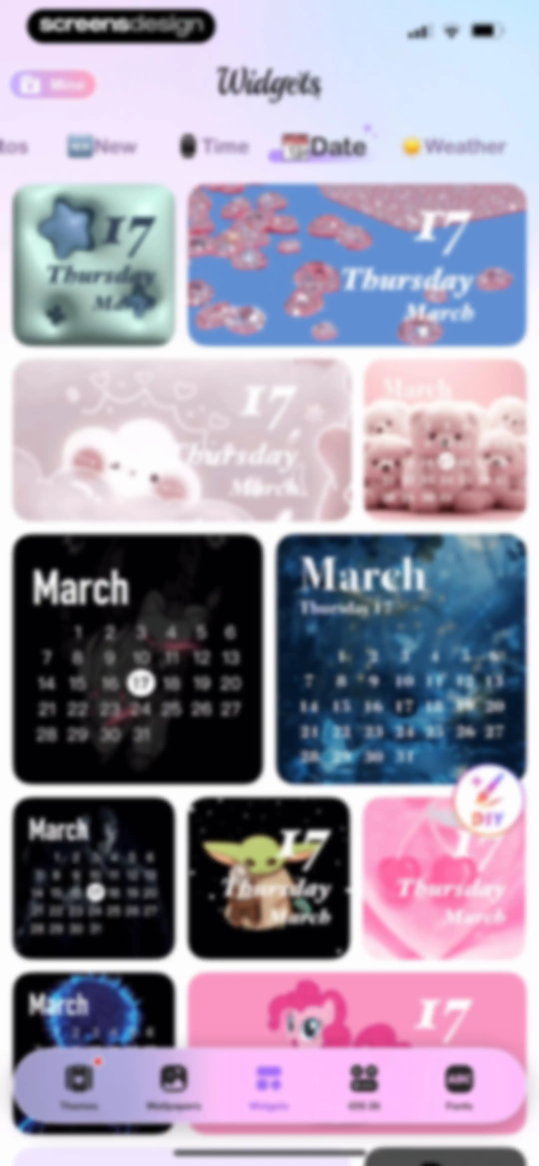 Cool Themes & Fonts: Cute Text screen 105