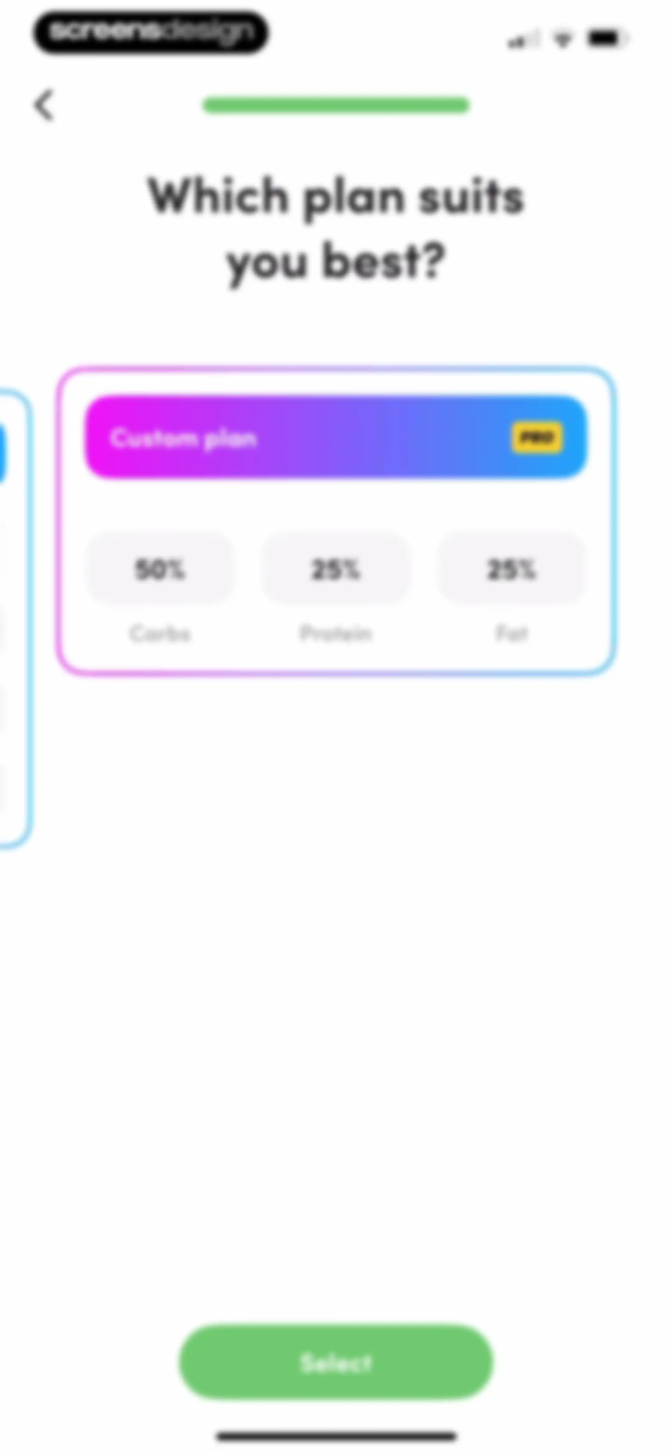 Calories and nutrition tracker screen 27