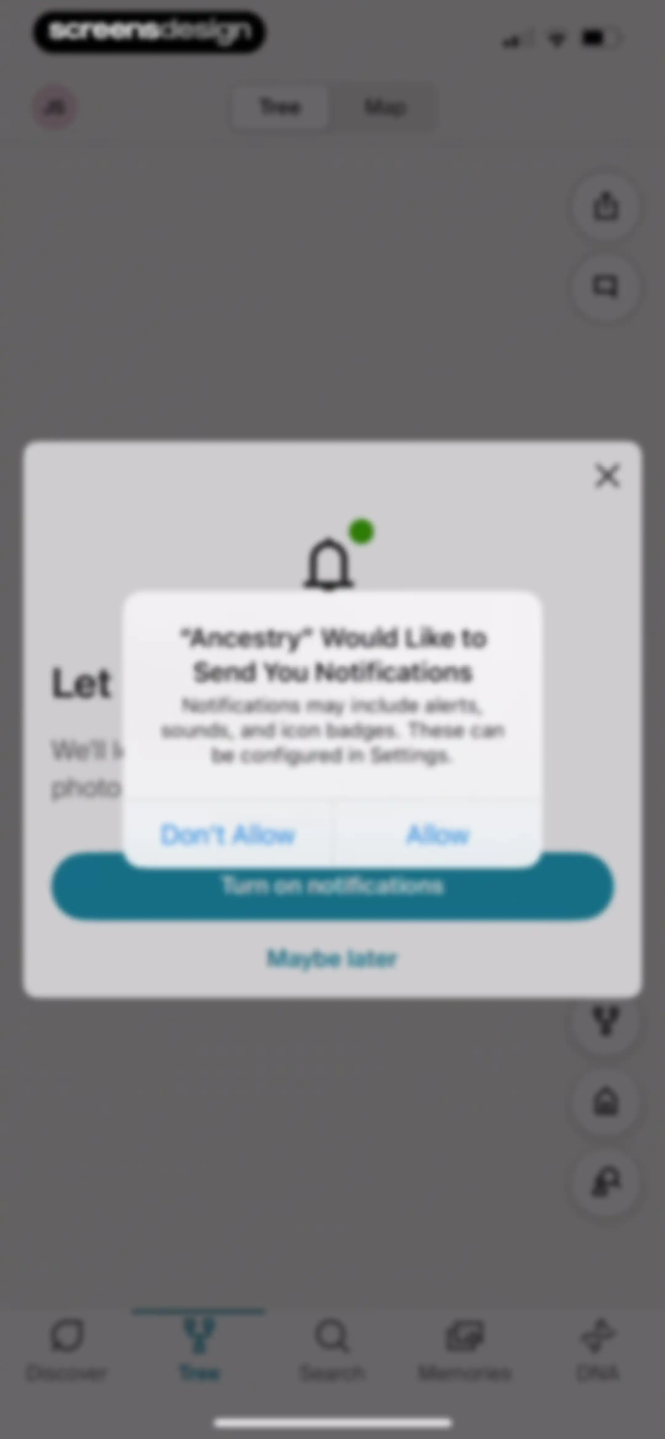 Ancestry: Family History & DNA screen 26