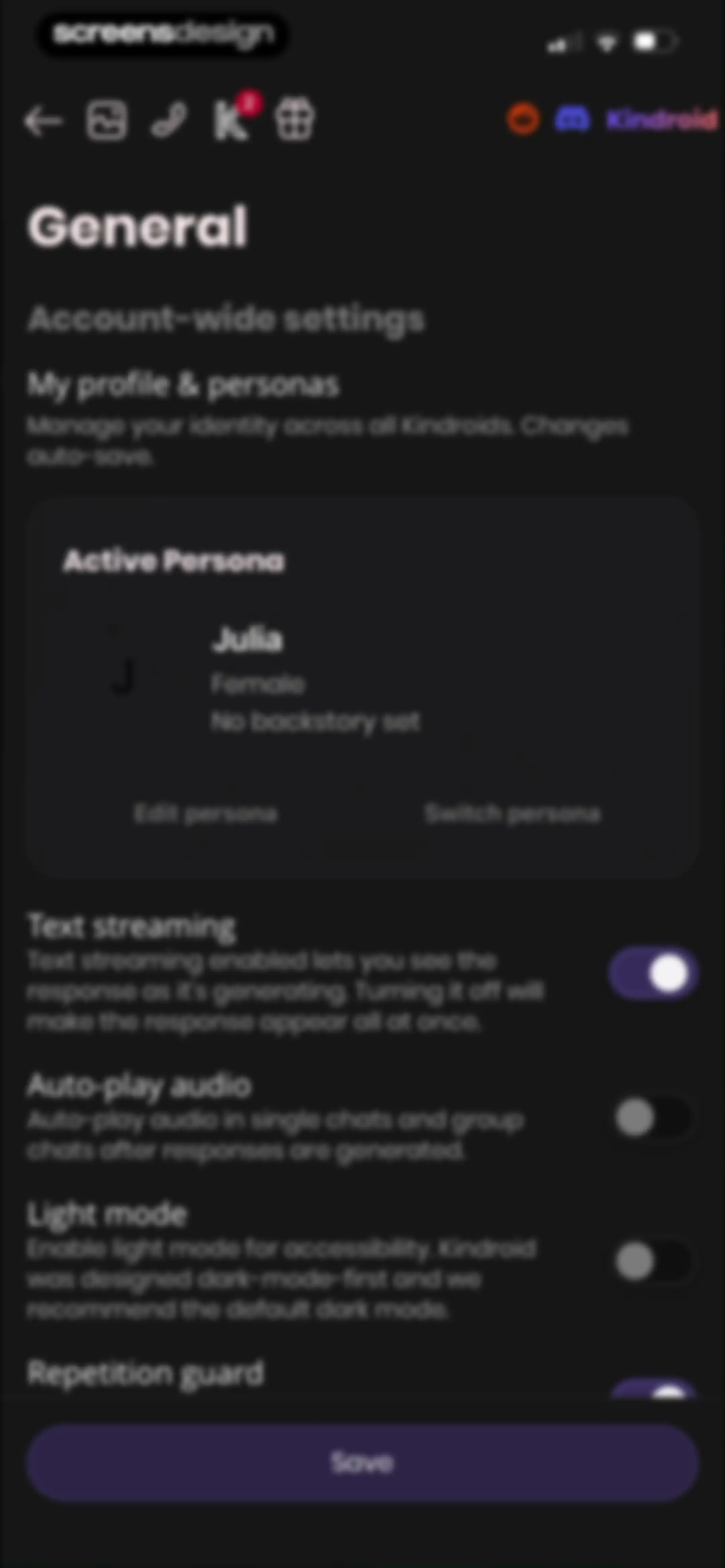 Kindroid: Your Personal AI screen 111