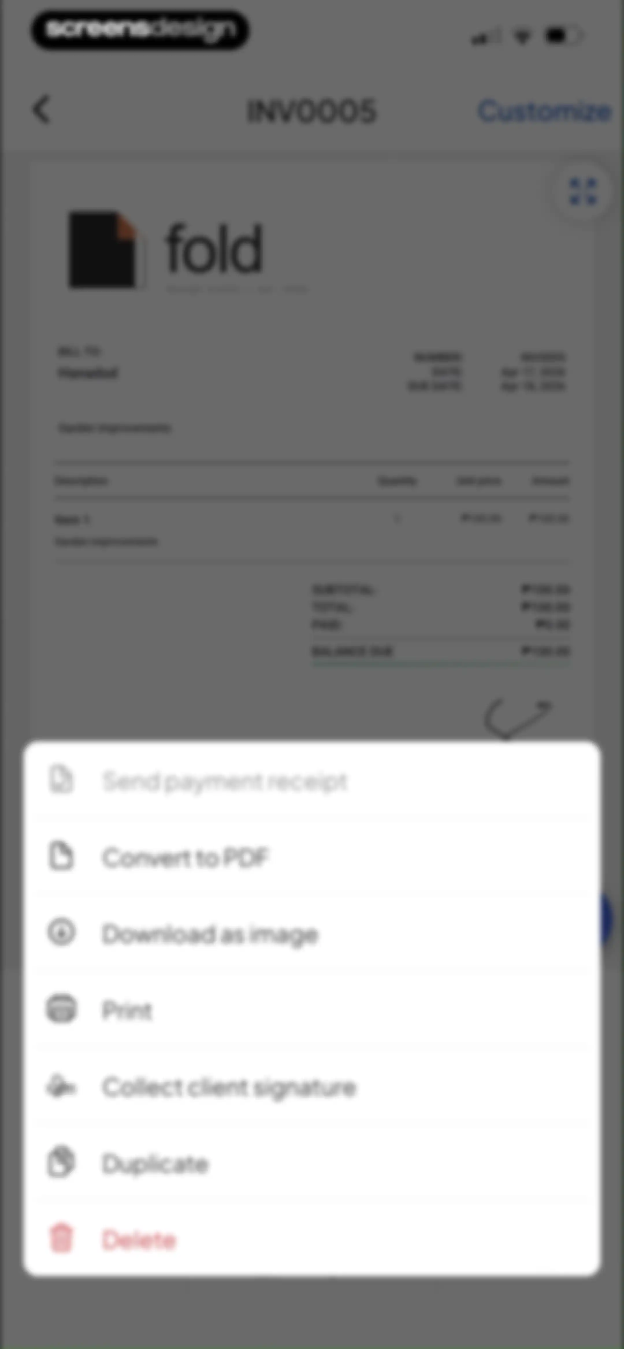 Invoice Maker - Invoice Fly screen 97