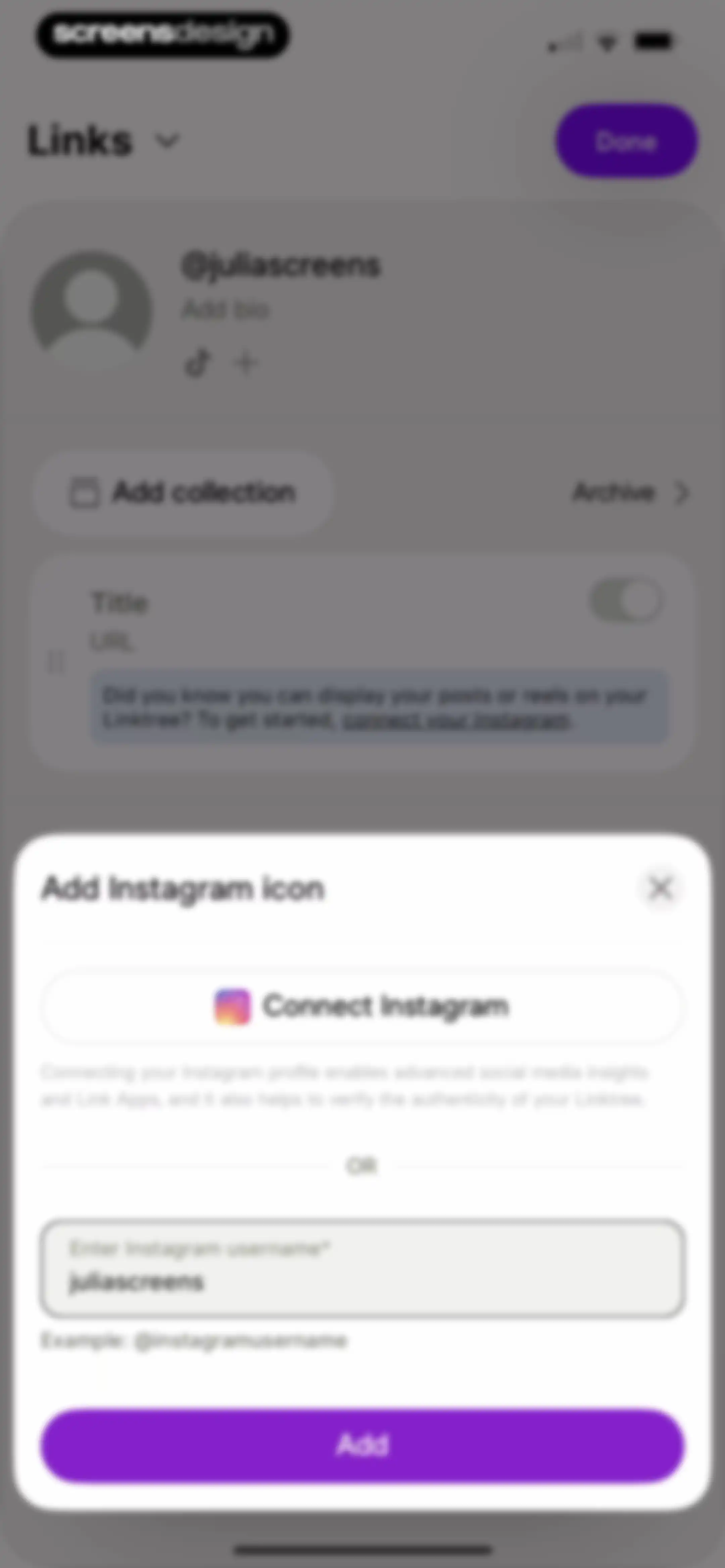 Linktree: Link in Bio Creator screen 34