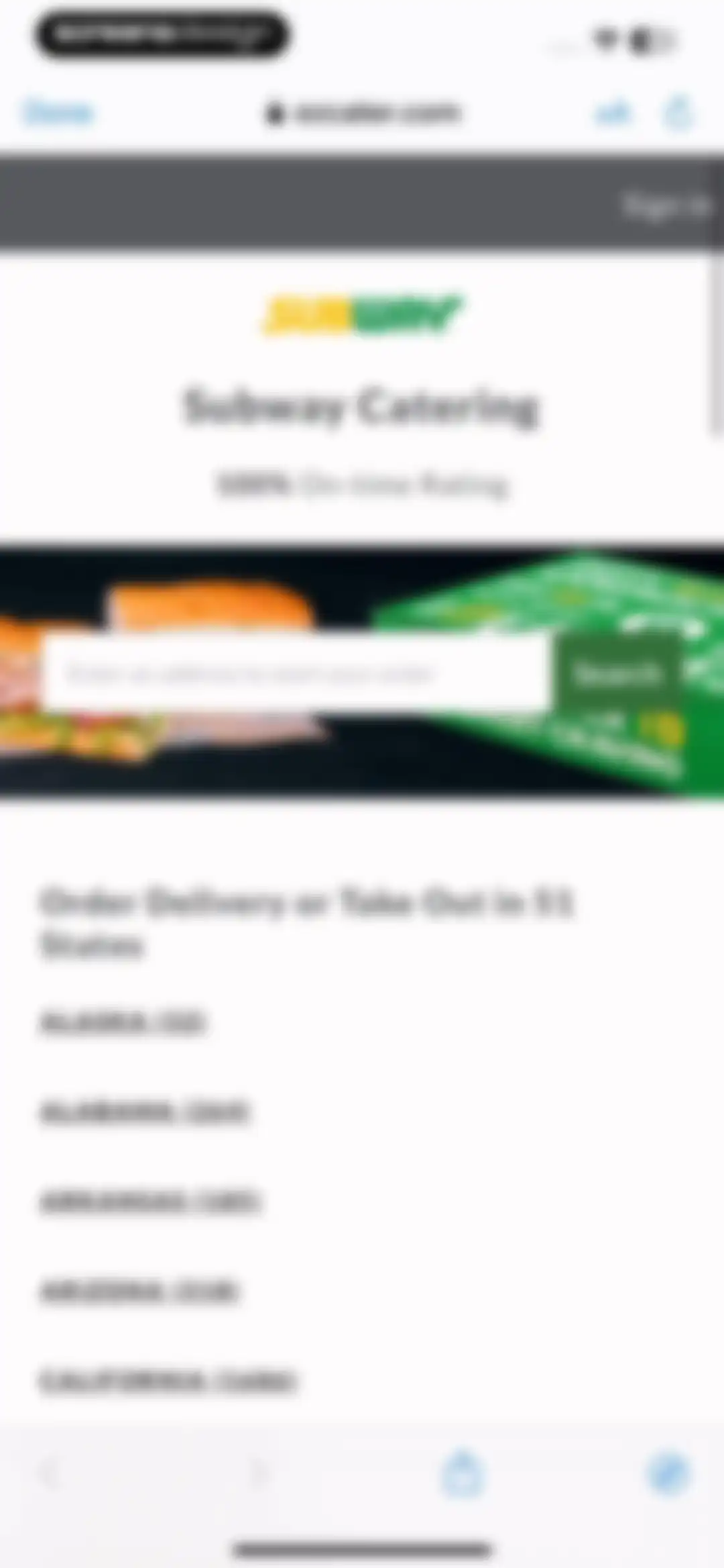 Subway® screen 47