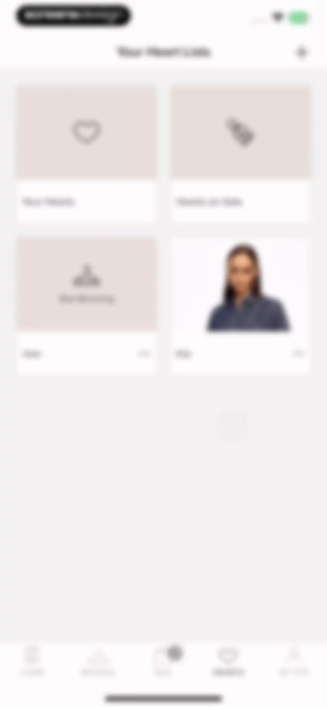 Rent the Runway (RTR) screen 91
