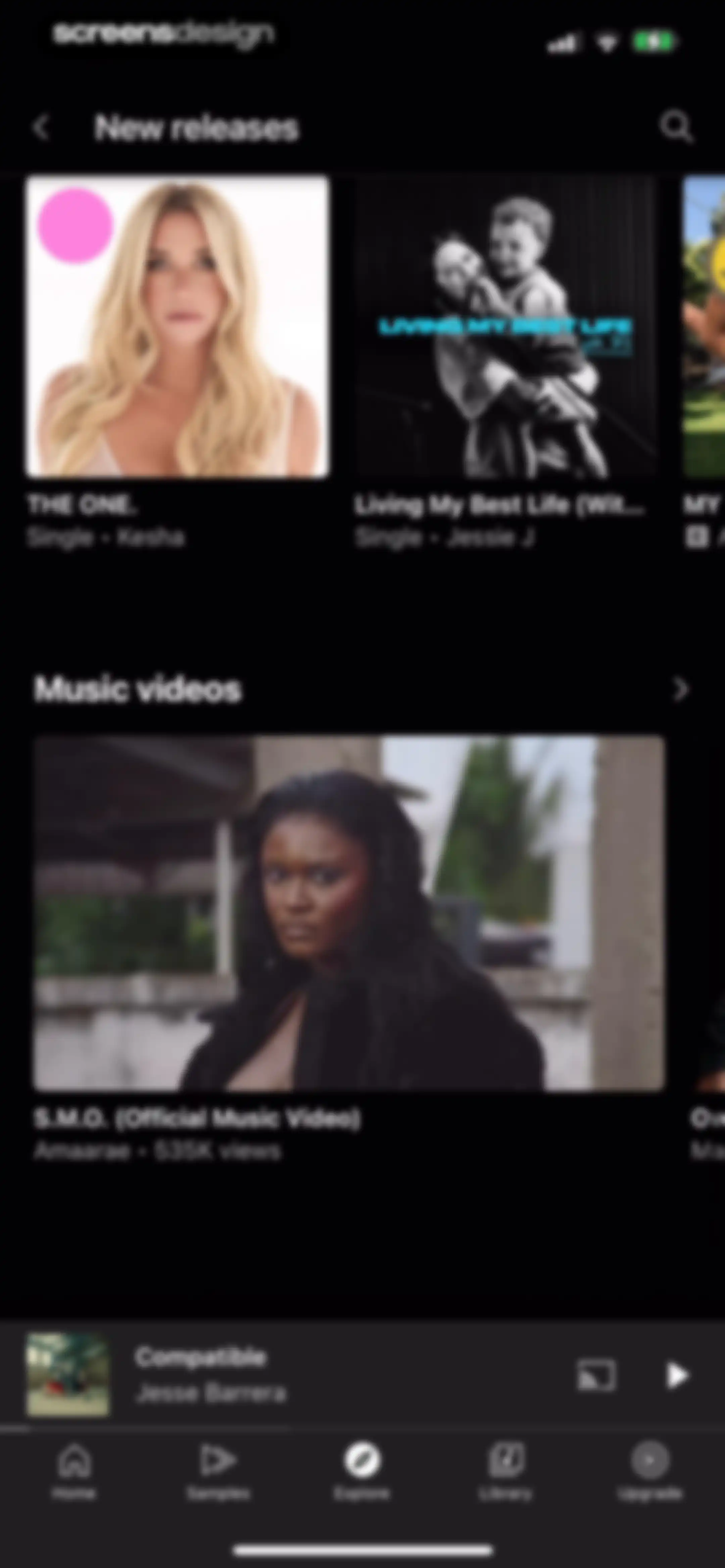 YouTube Music screen 107