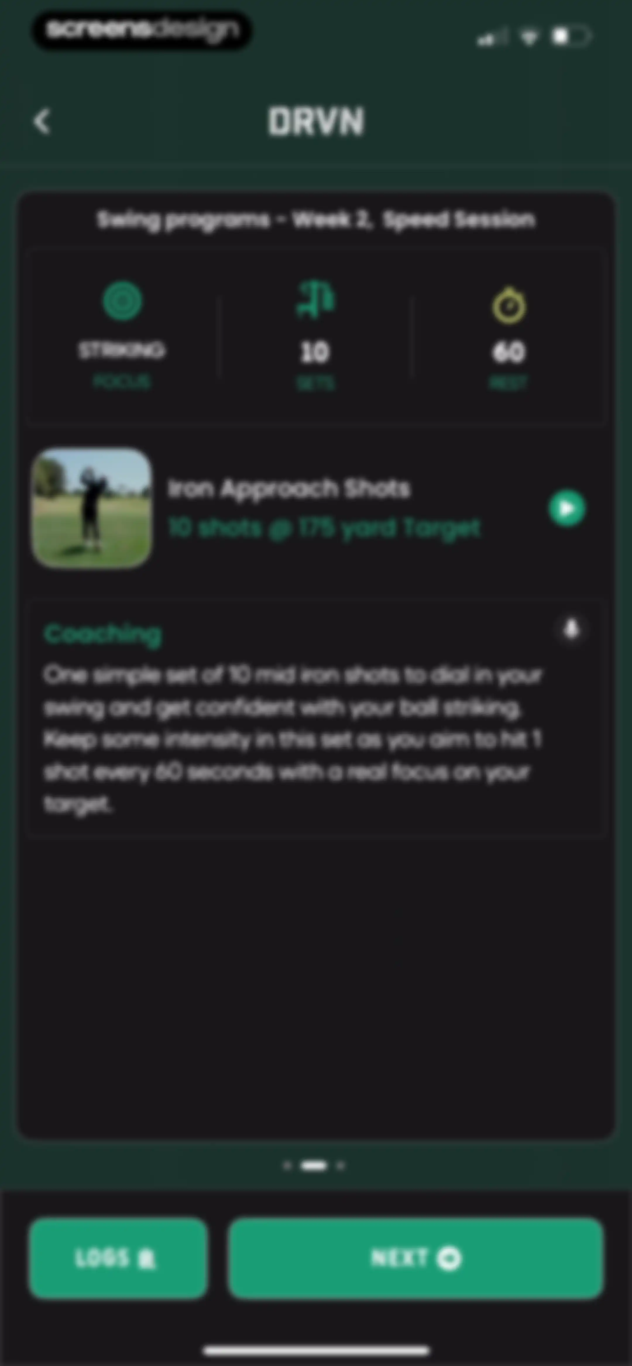 DRVN - Golf & Gym Workouts screen 85