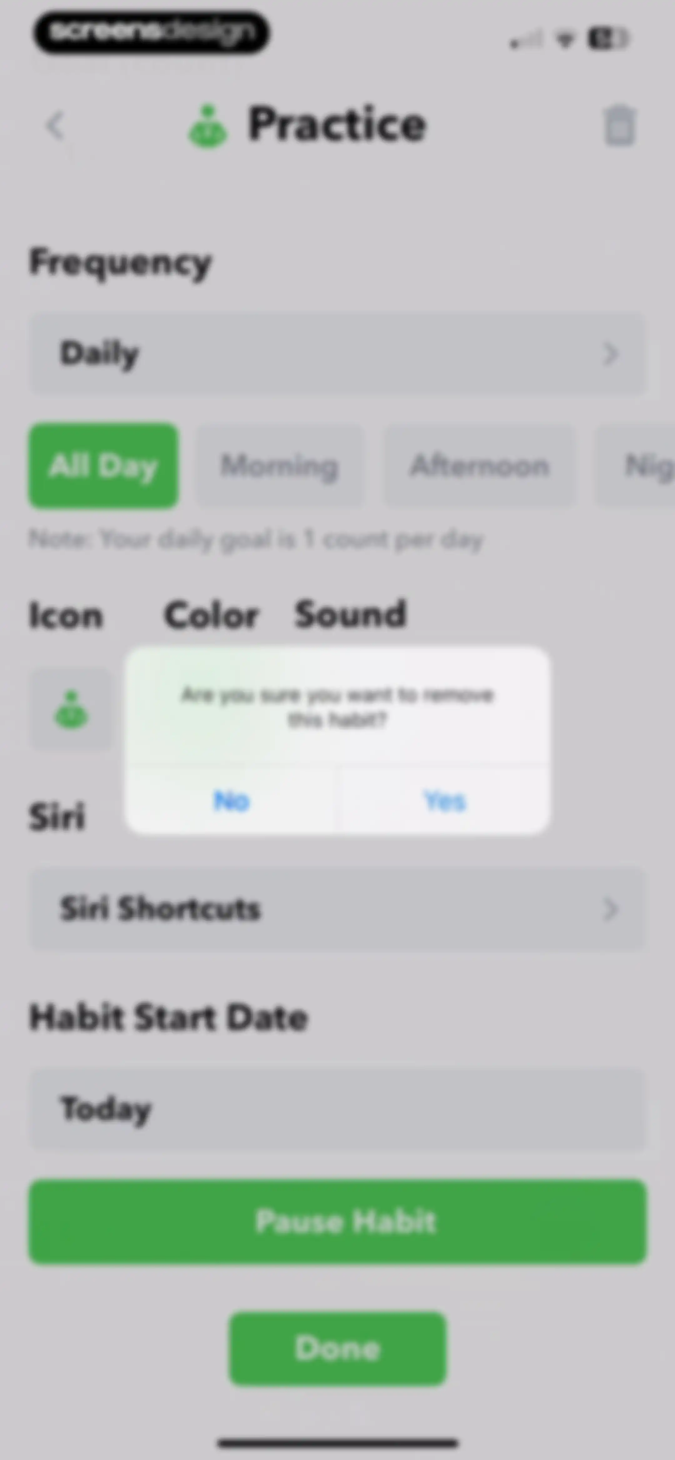 HabitMinder • Habit Tracker screen 70