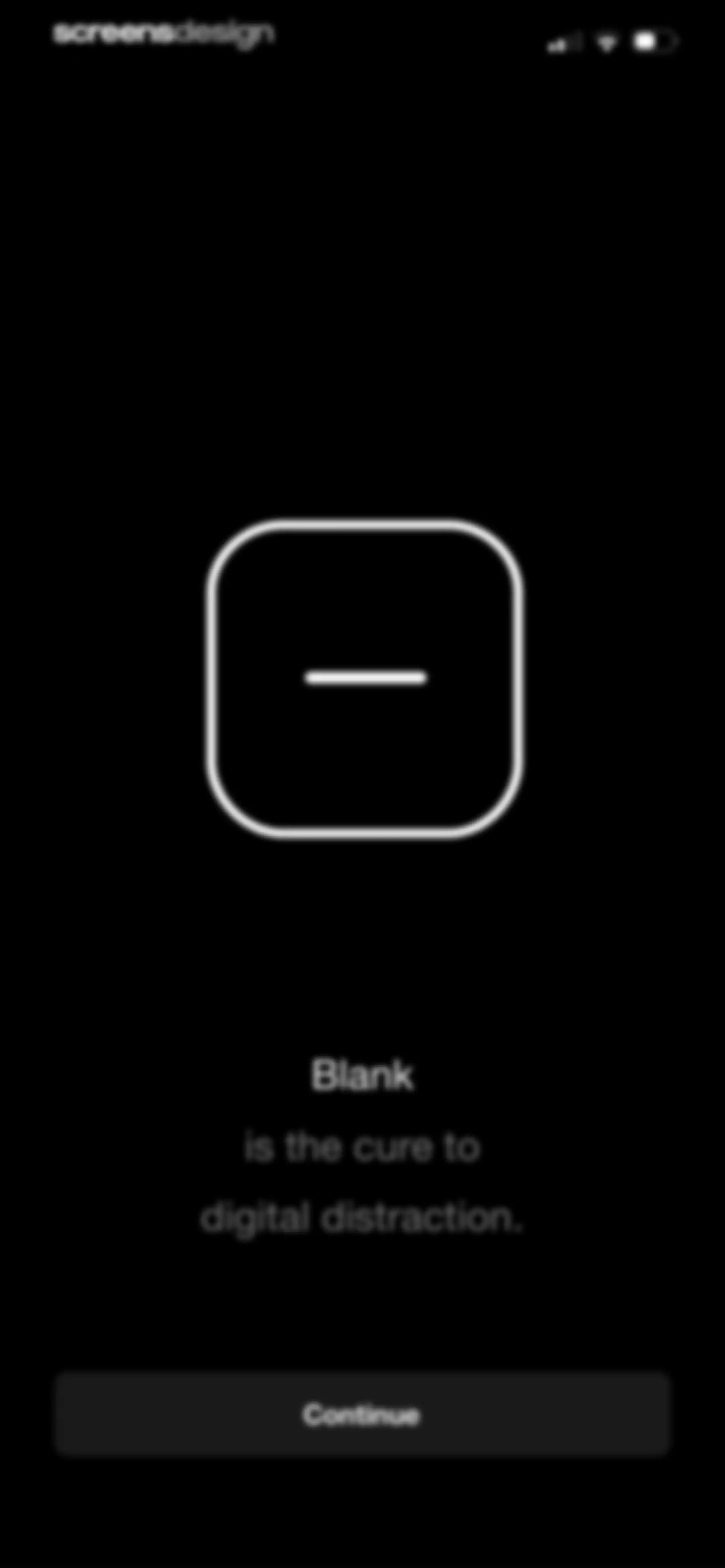 Blank Spaces Launcher screen 2
