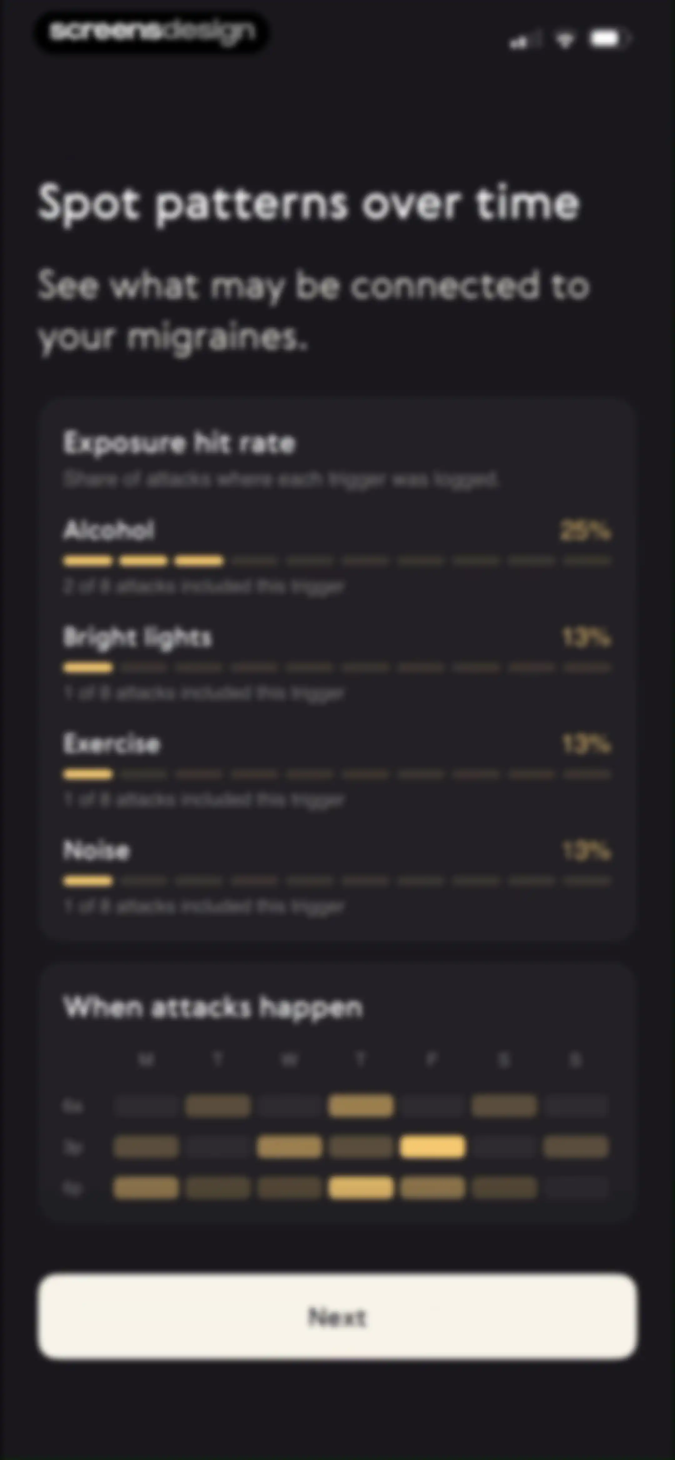 Relief - Migraine Tracker screen 22