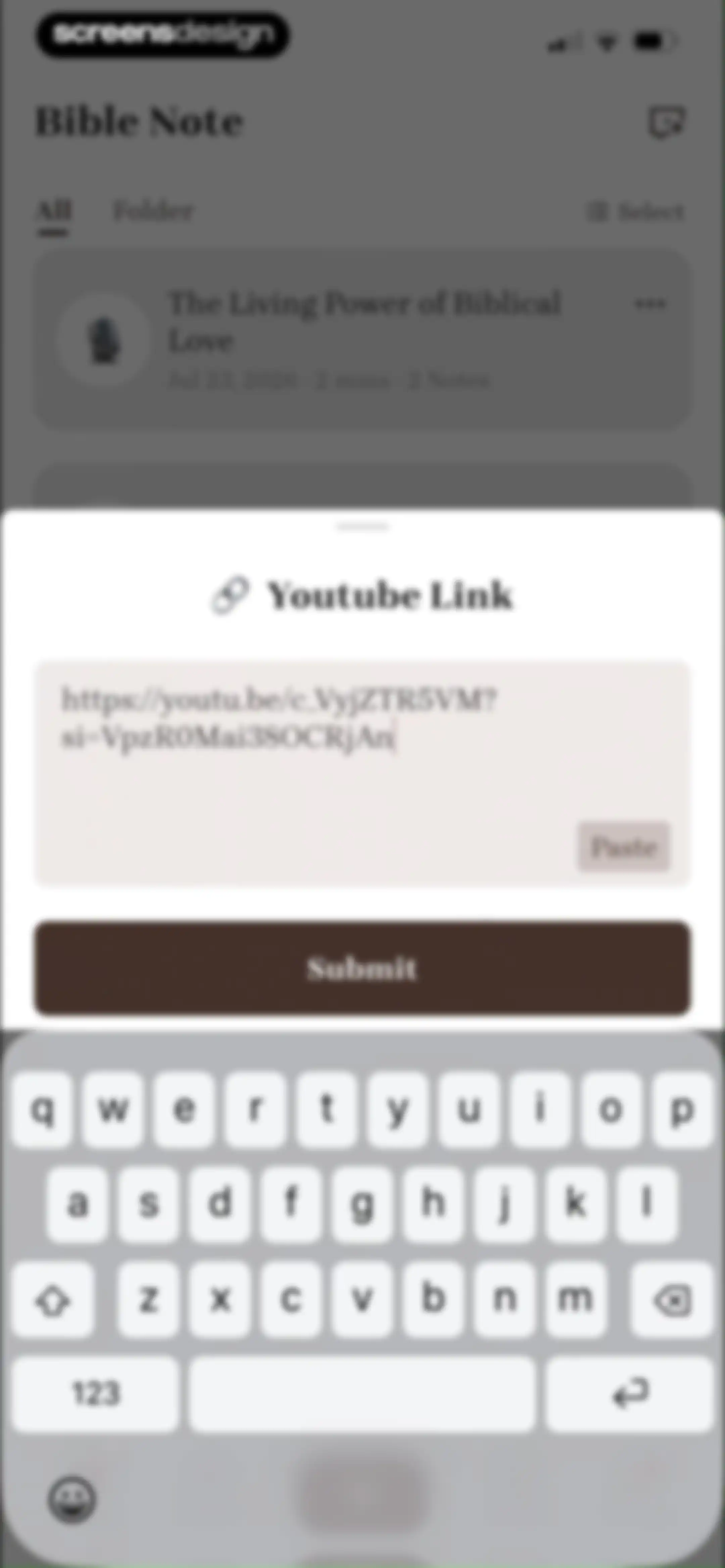Bible Note: Sermon Notes screen 76