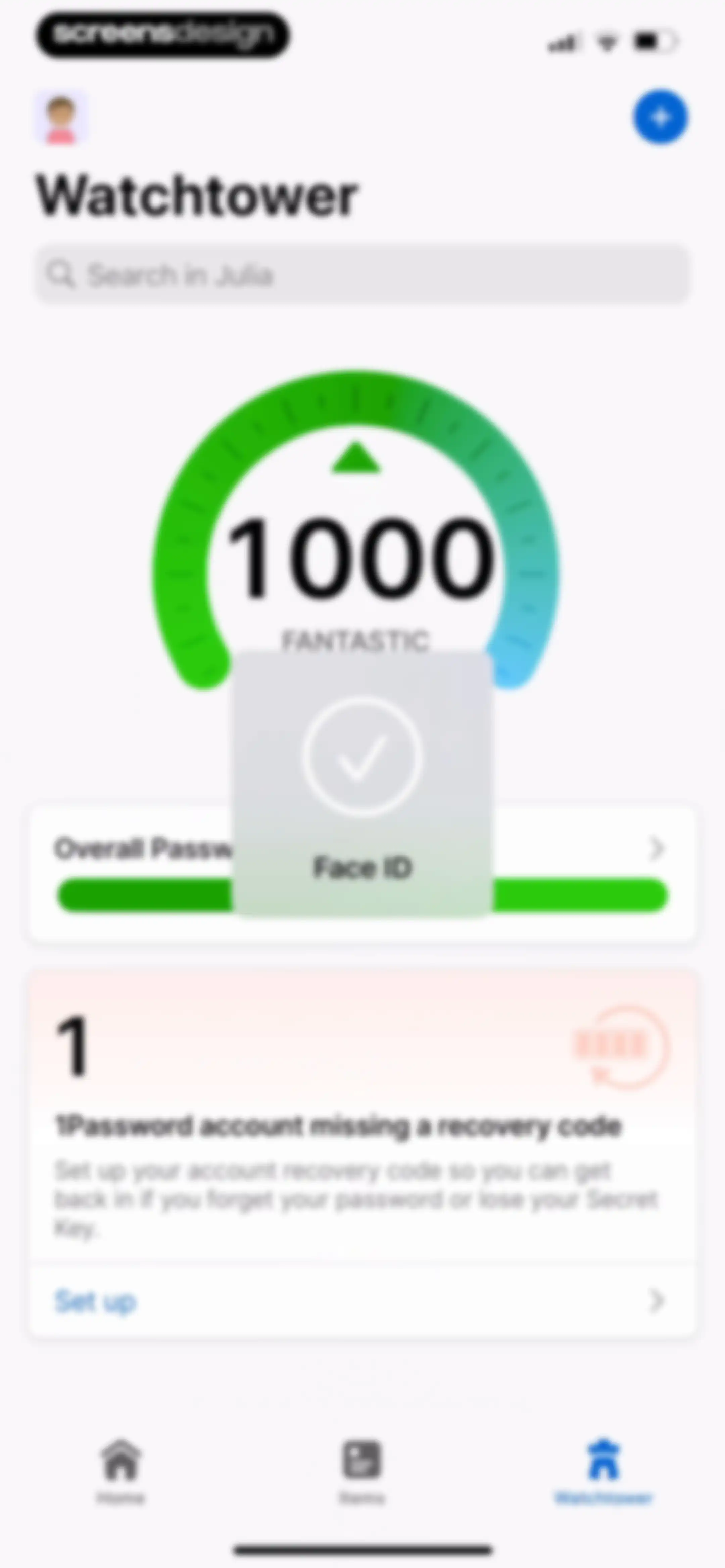 1Password: Password Manager screen 167
