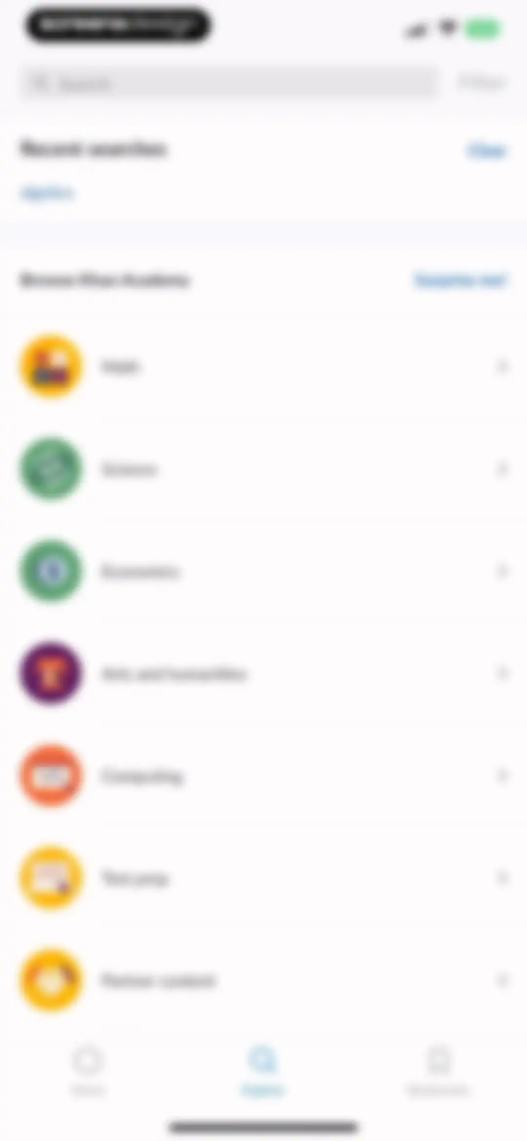 Khan Academy screen 75