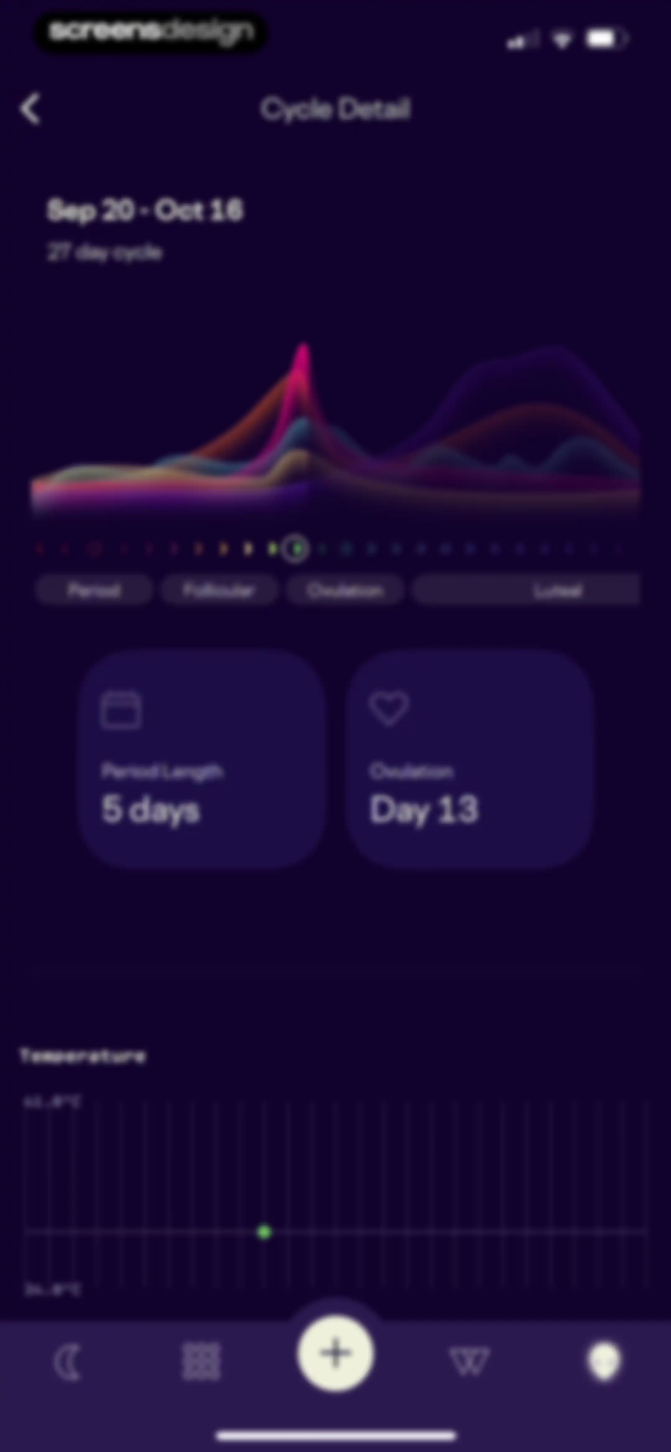 Stardust Period Tracker screen 142