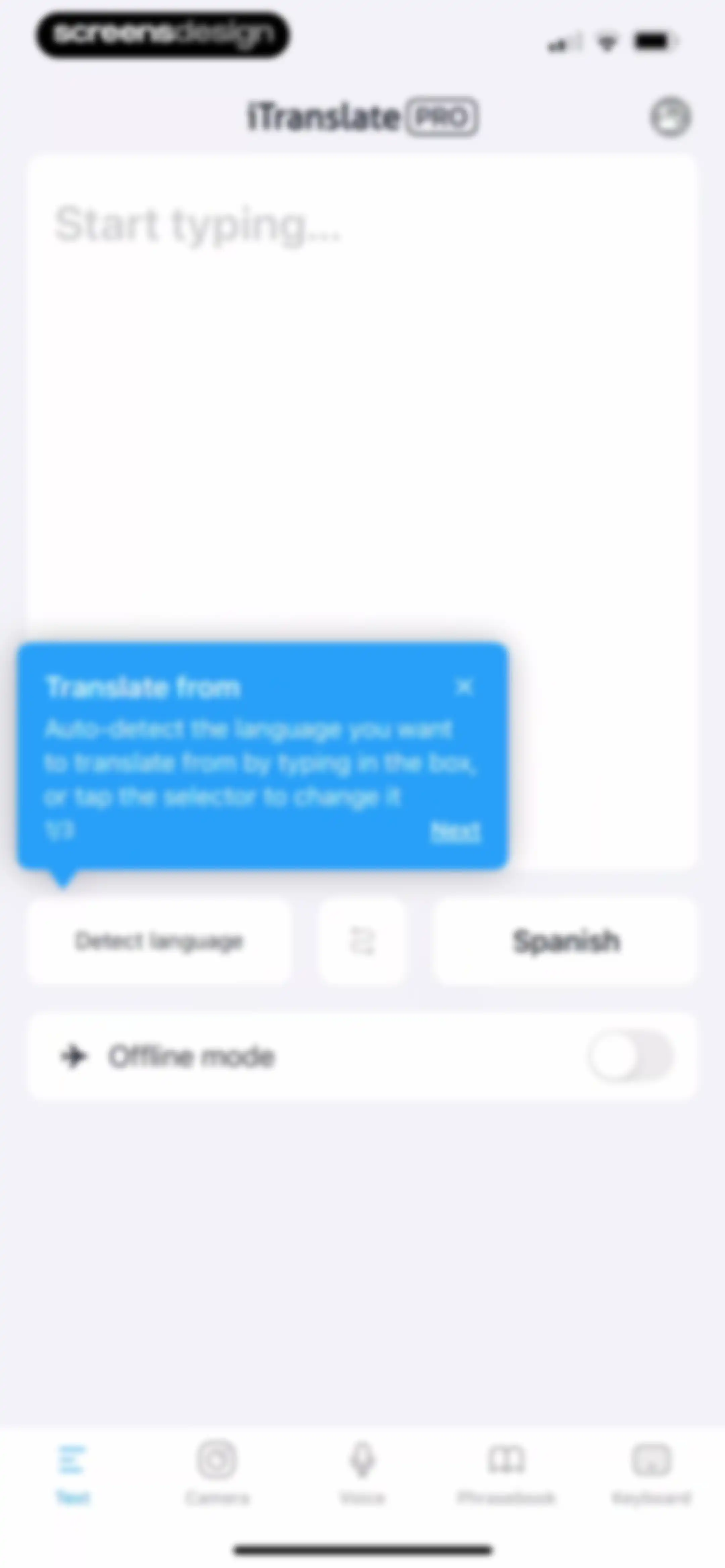 iTranslate Translator screen 22