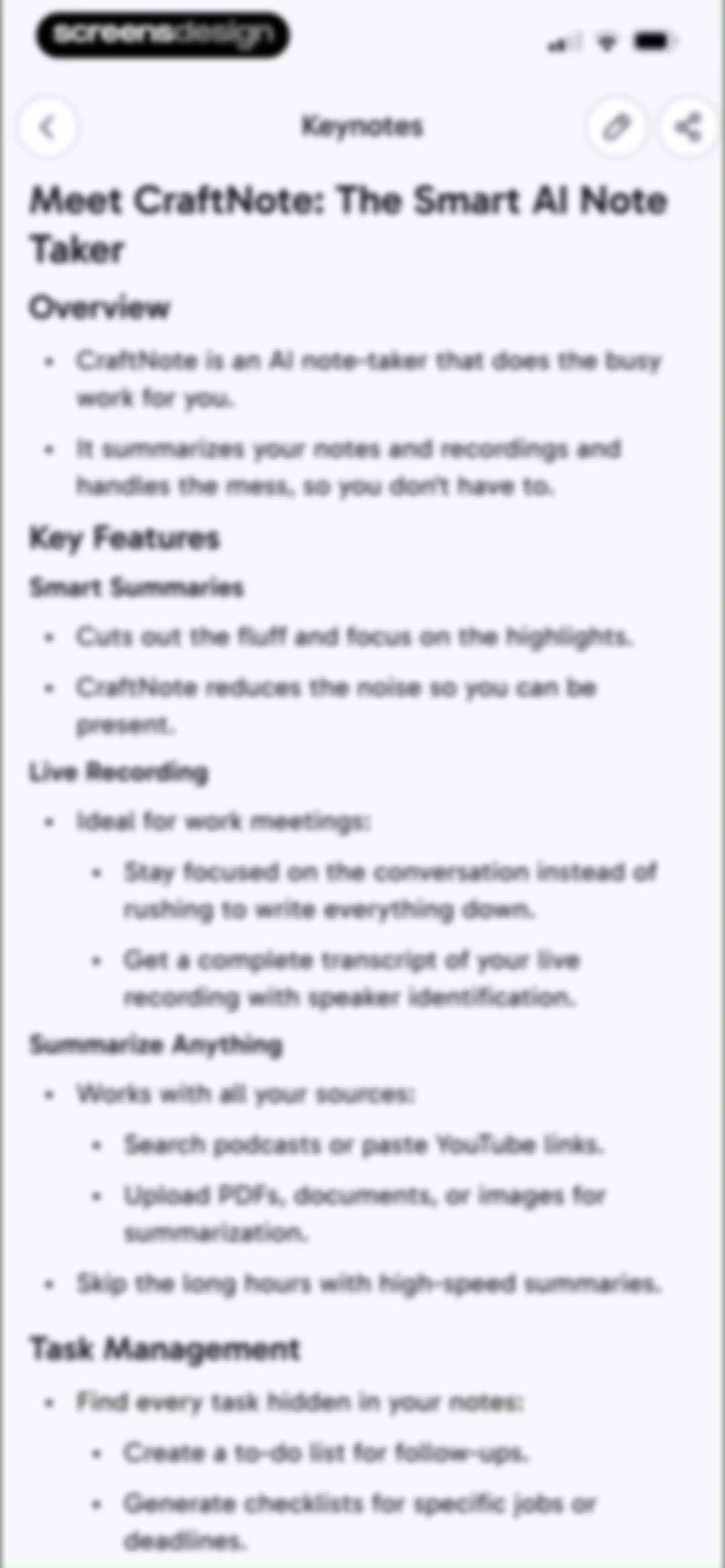 CraftNote: Smart AI Note Taker screen 76