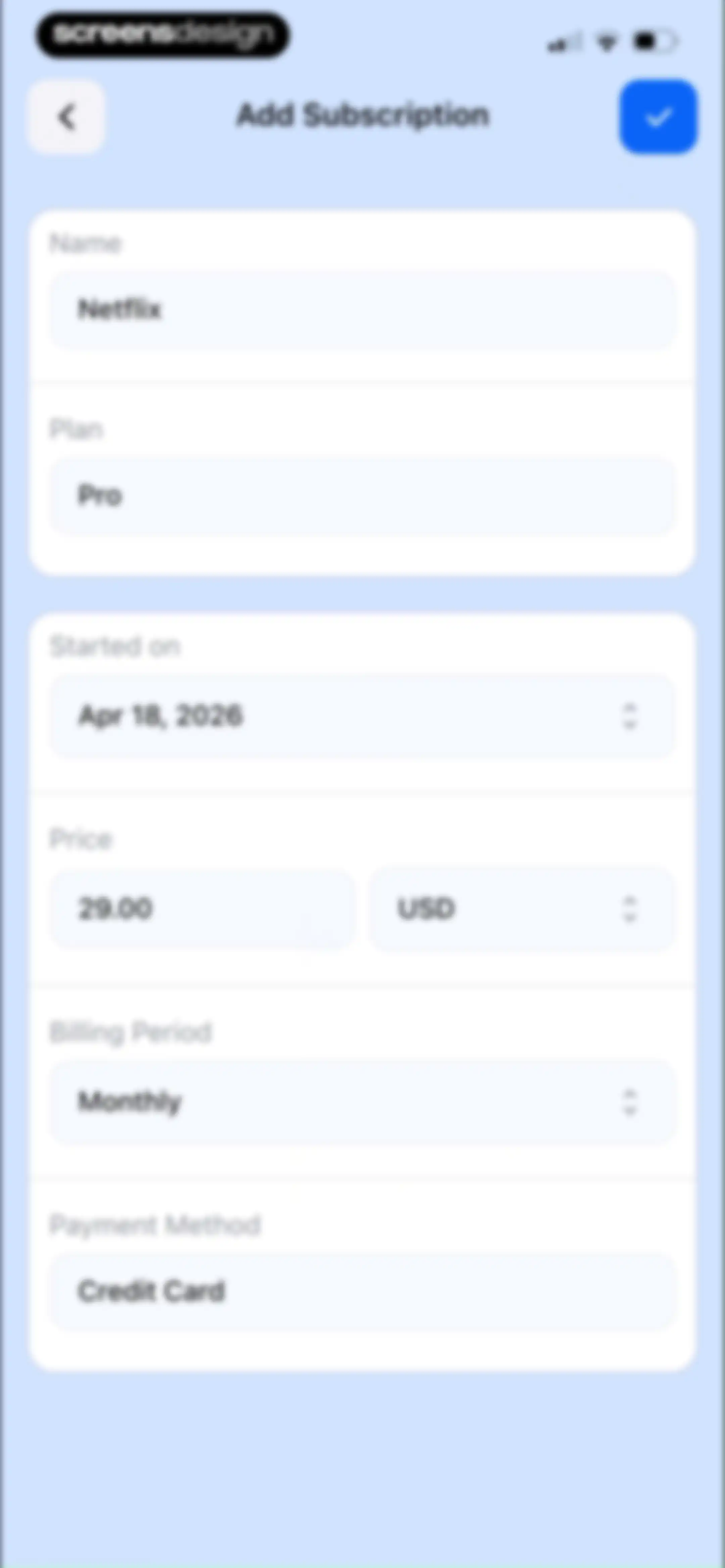 Feenko: Cancel Subscription screen 42