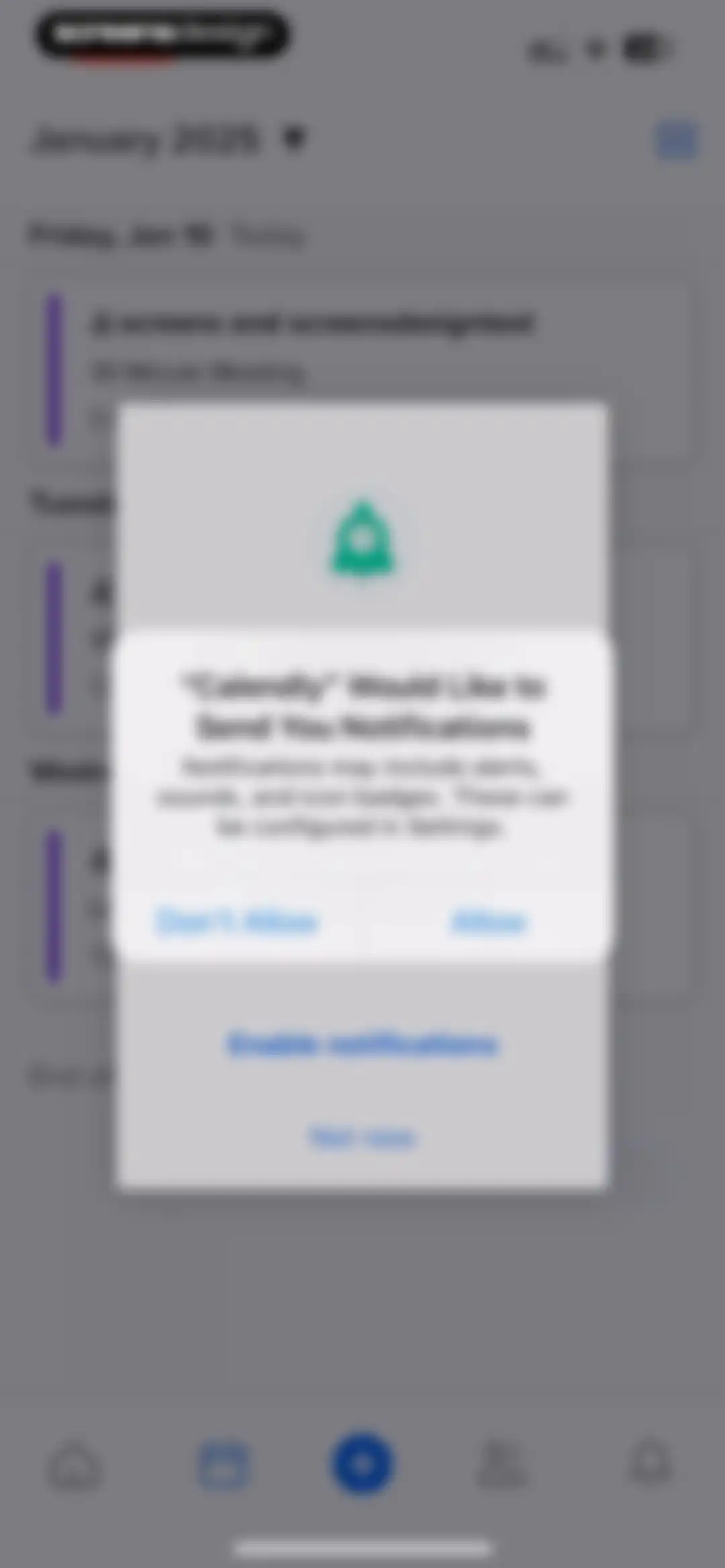 Calendly Mobile screen 67
