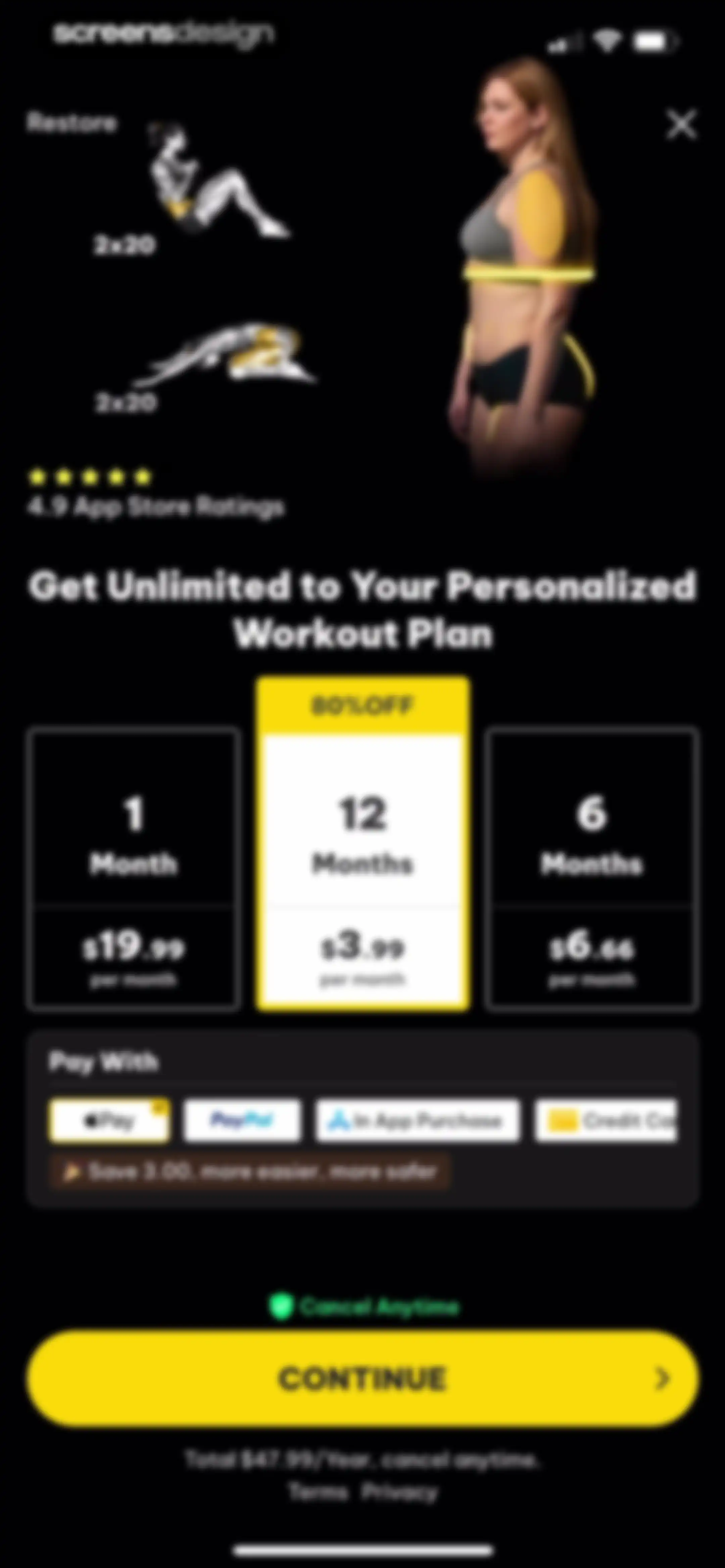 Muscle Monster Workout Planner screen 38