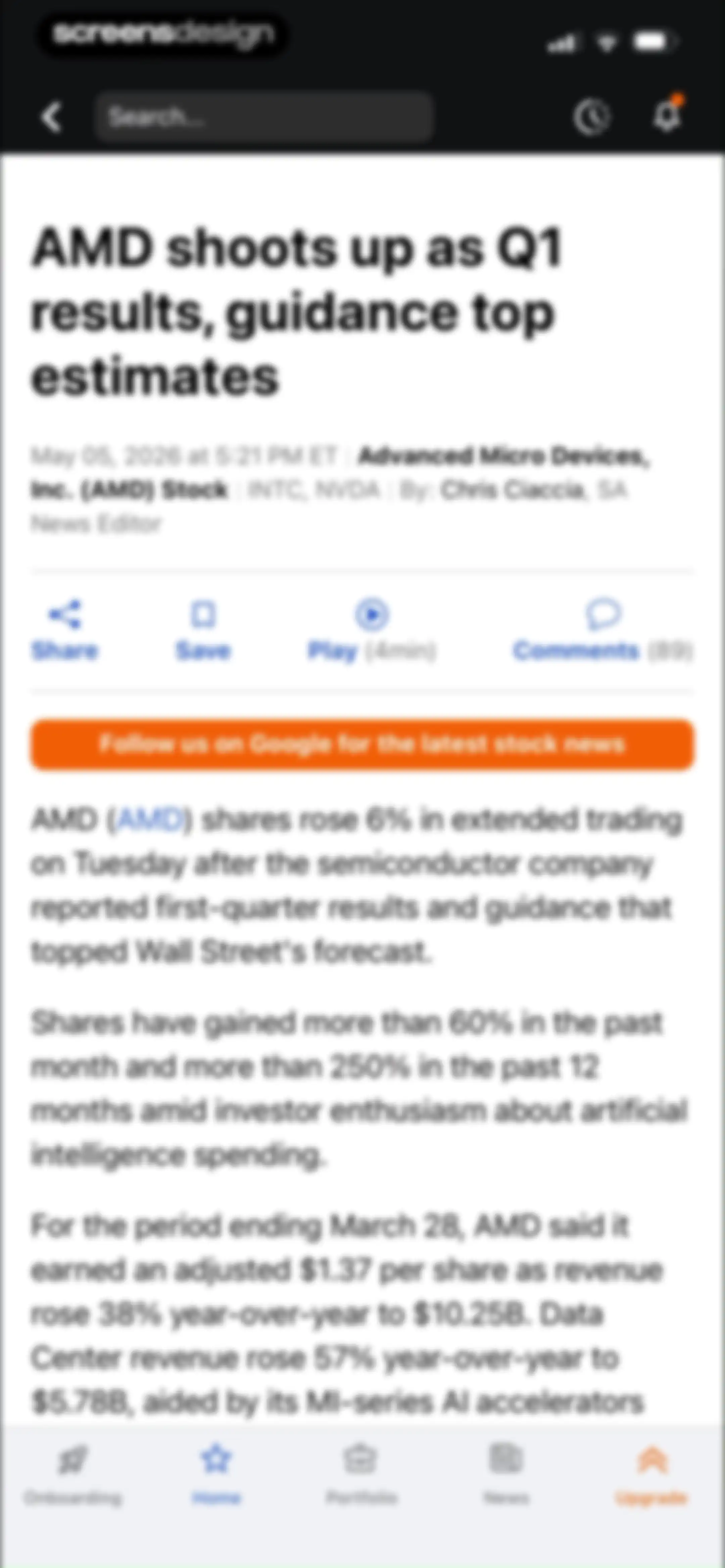 Seeking Alpha: News & Analysis screen 53