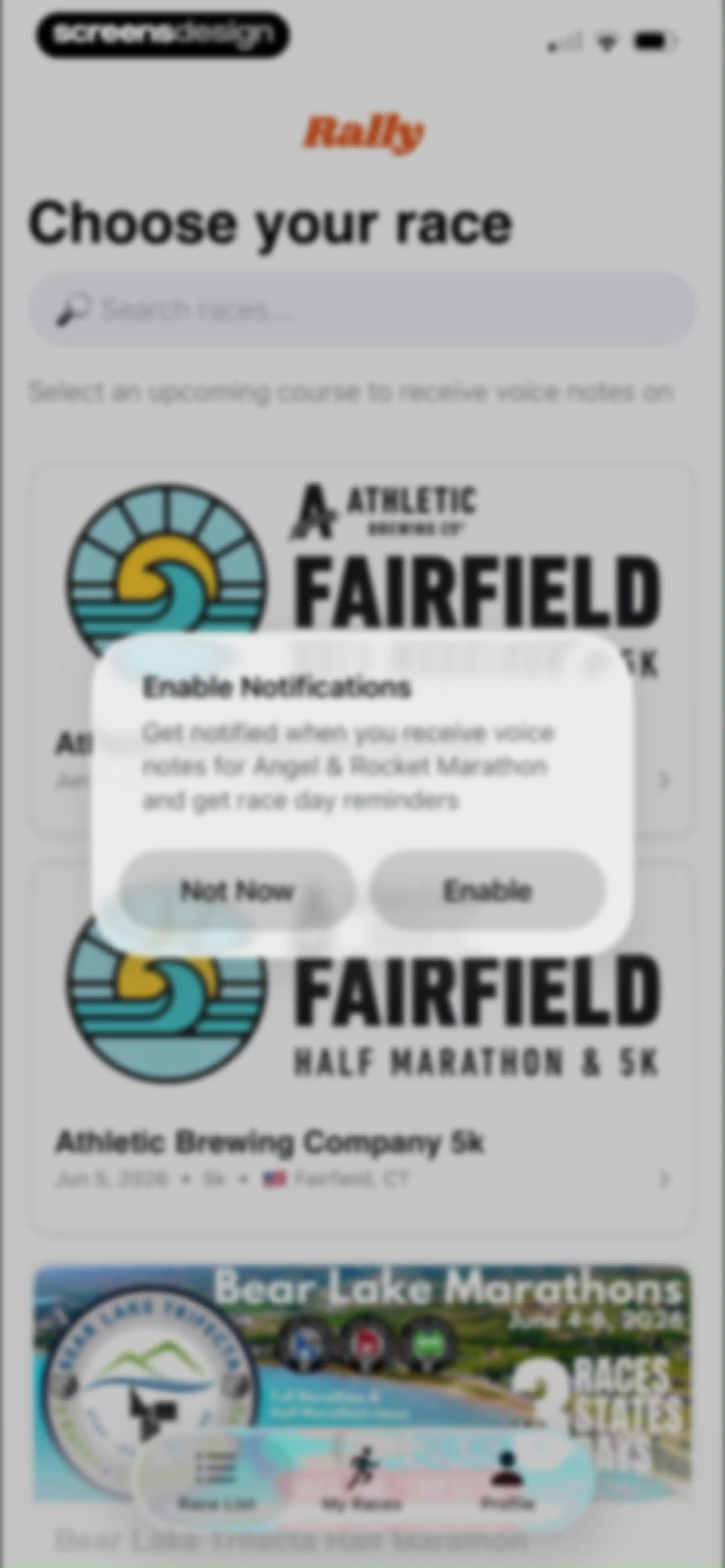 Rally: Voice Notes on Race Day screen 15