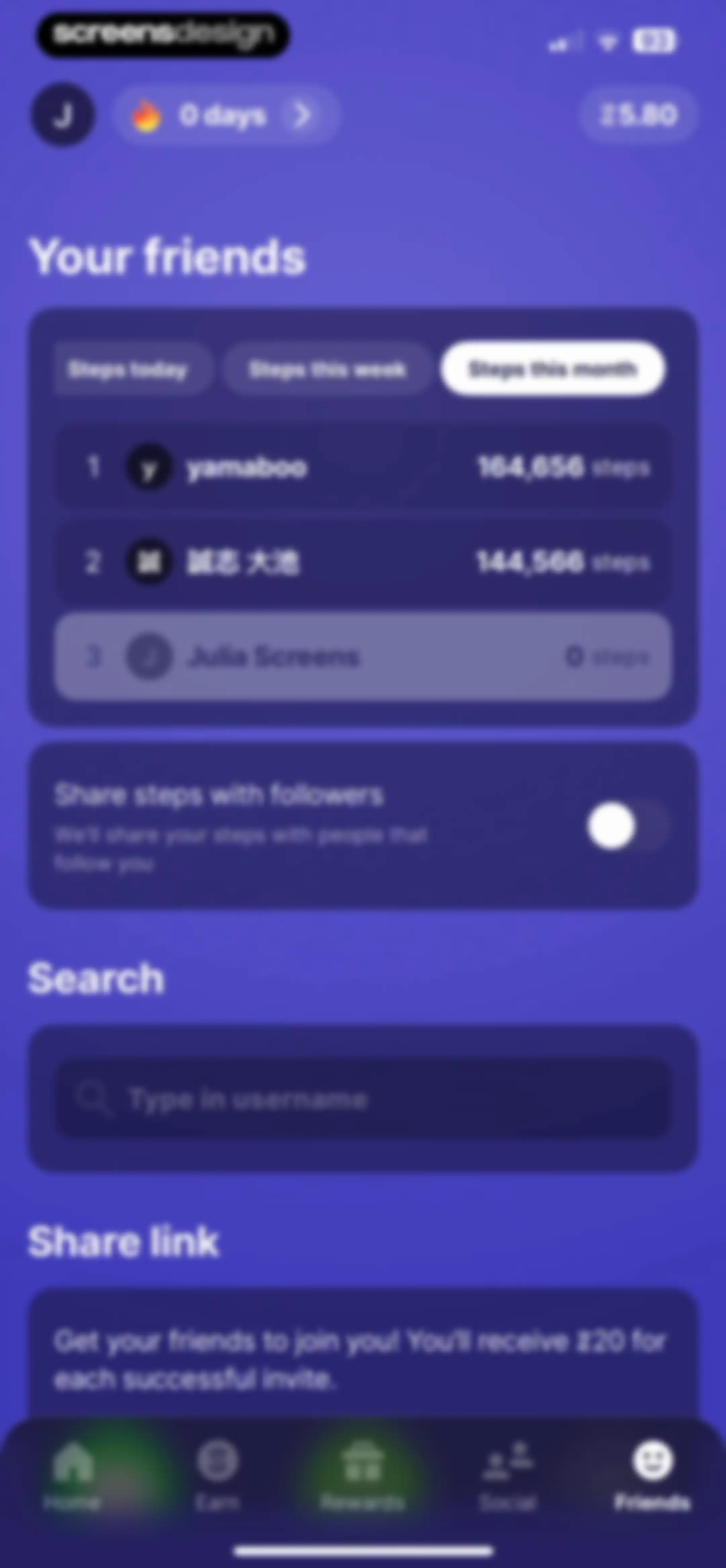 Sweatcoin Walking Step Counter screen 143