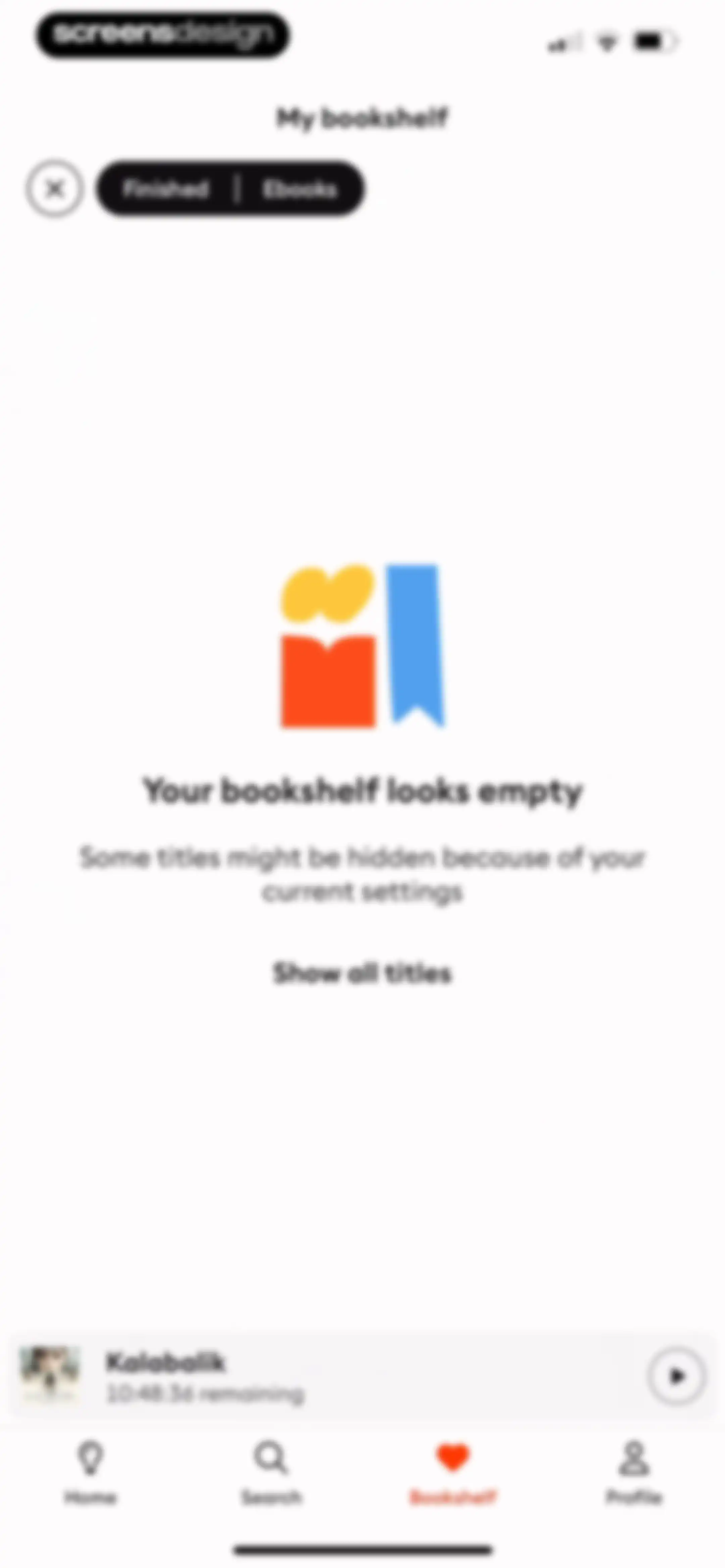Storytel - Audiobooks Library screen 103