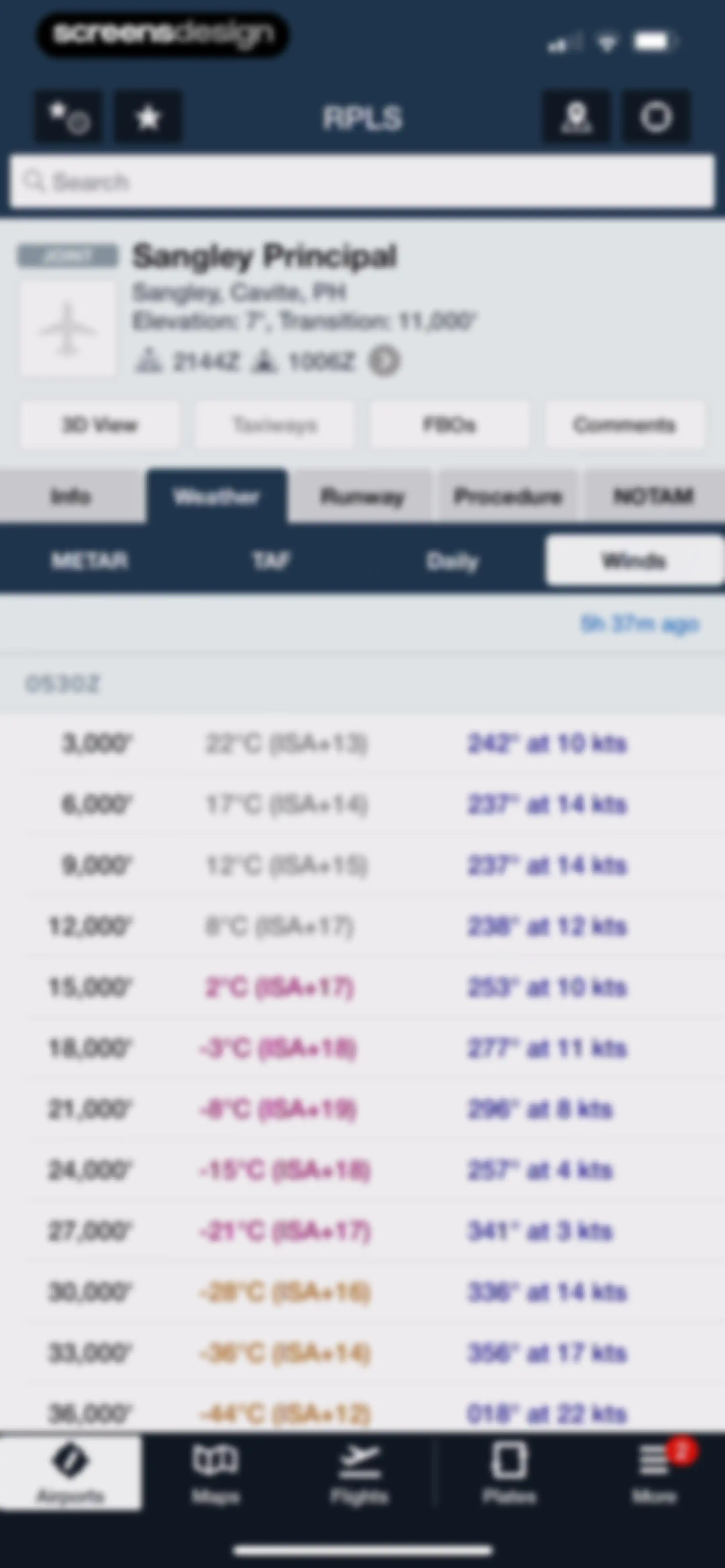 ForeFlight Mobile EFB screen 97