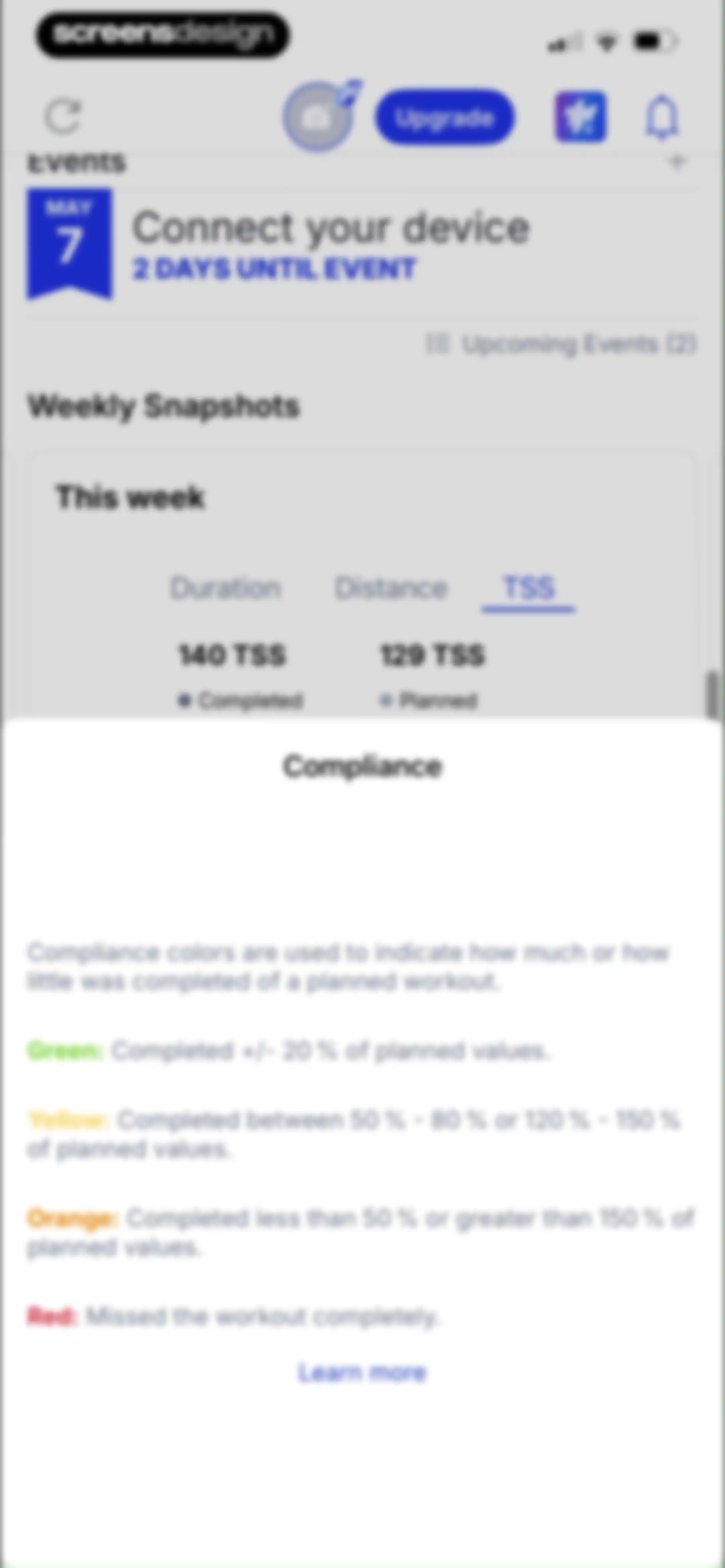 TrainingPeaks: Plan Train Lift screen 54