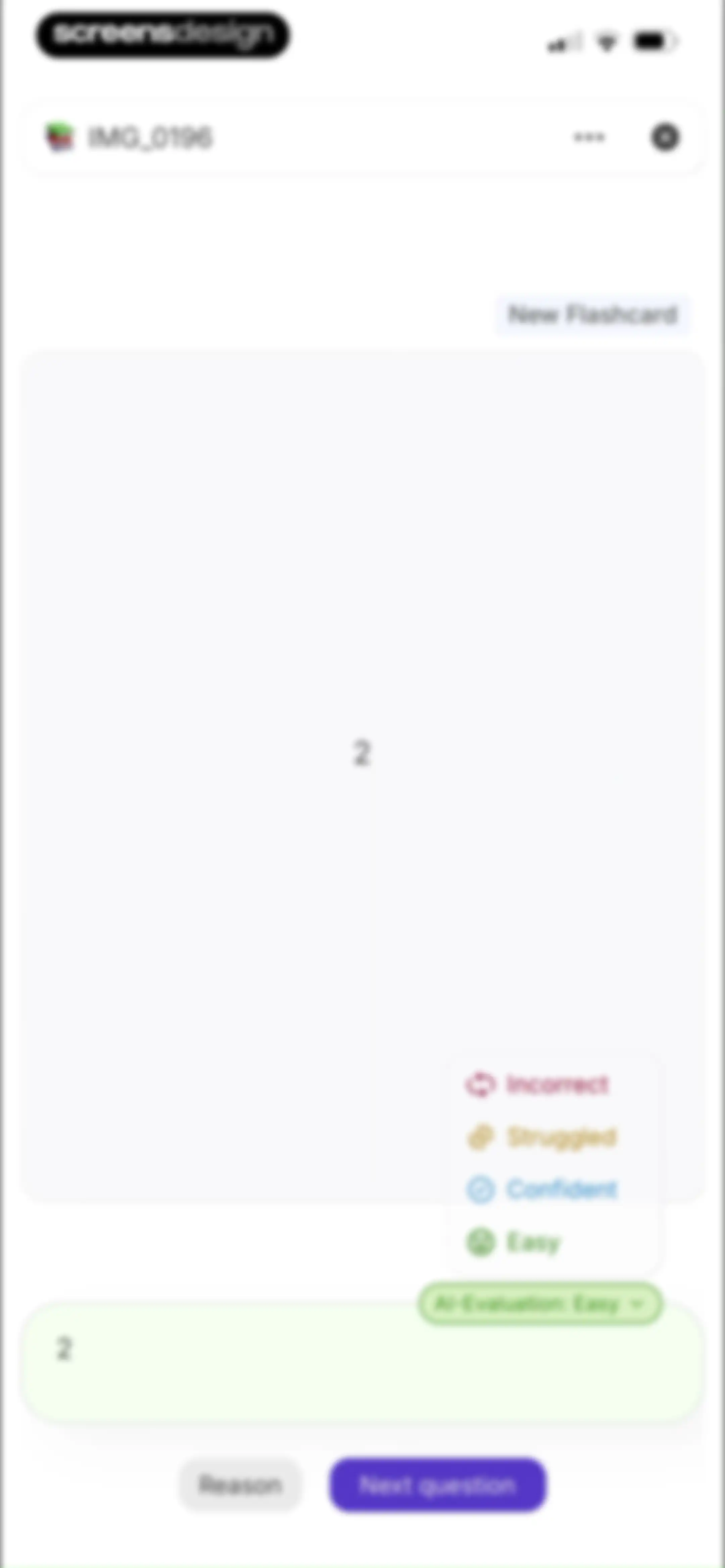 Retain Cards: AI Flashcards screen 57