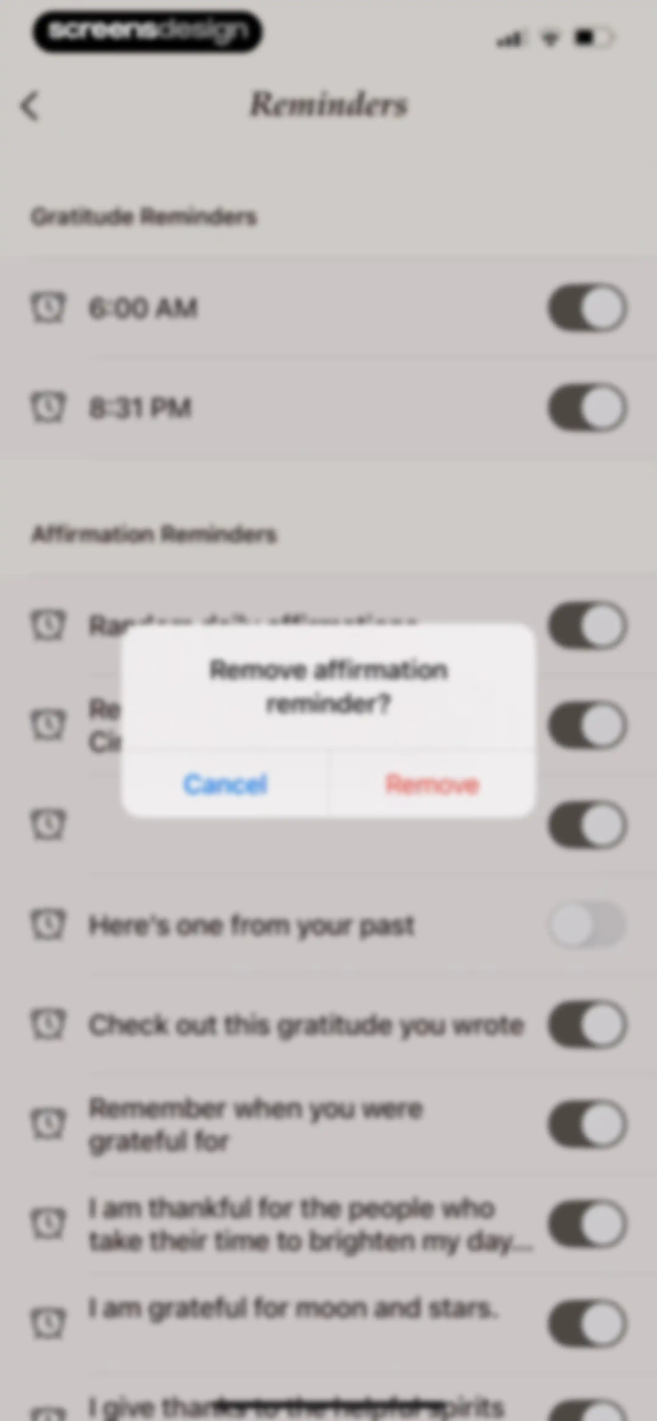 Gratitude Plus – Journal screen 103