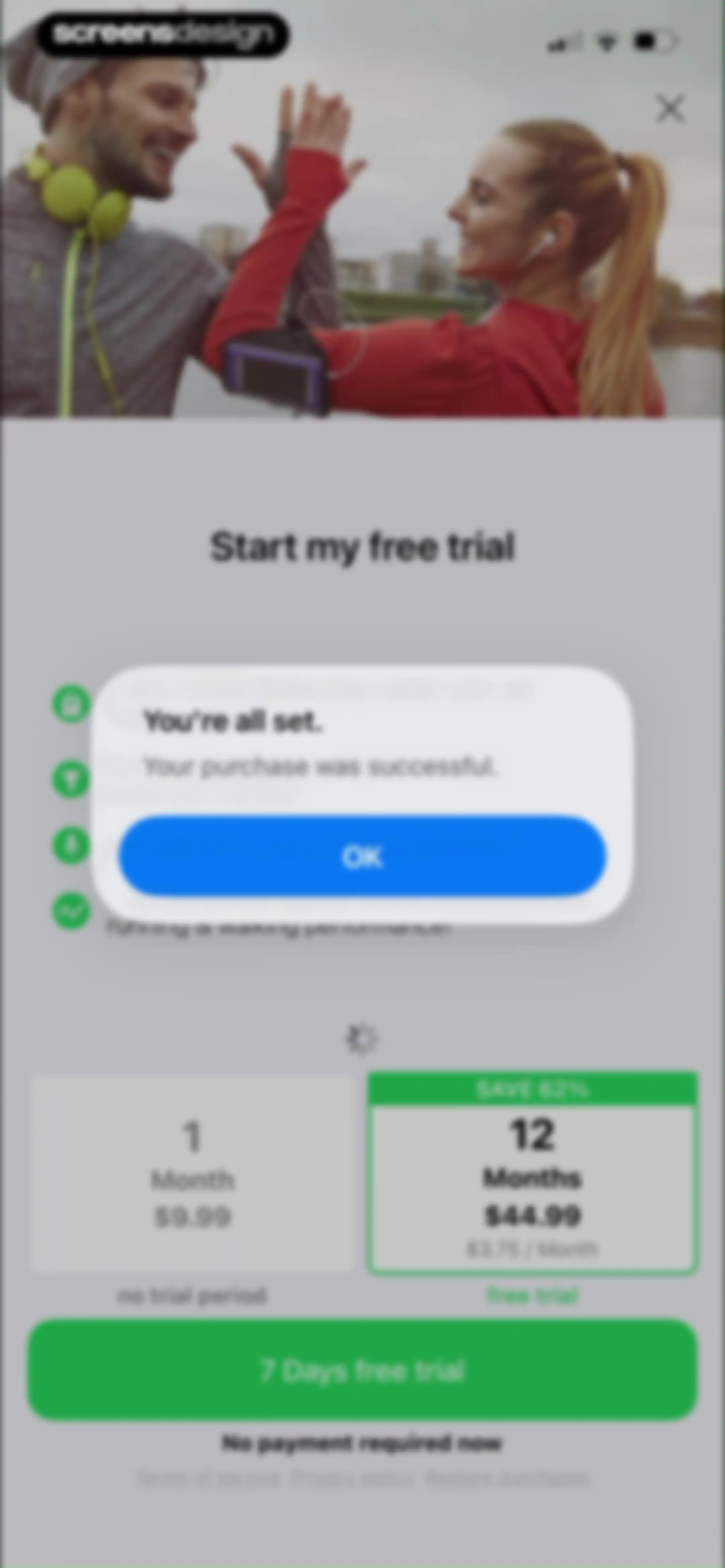 Running Walking Tracker Goals screen 16