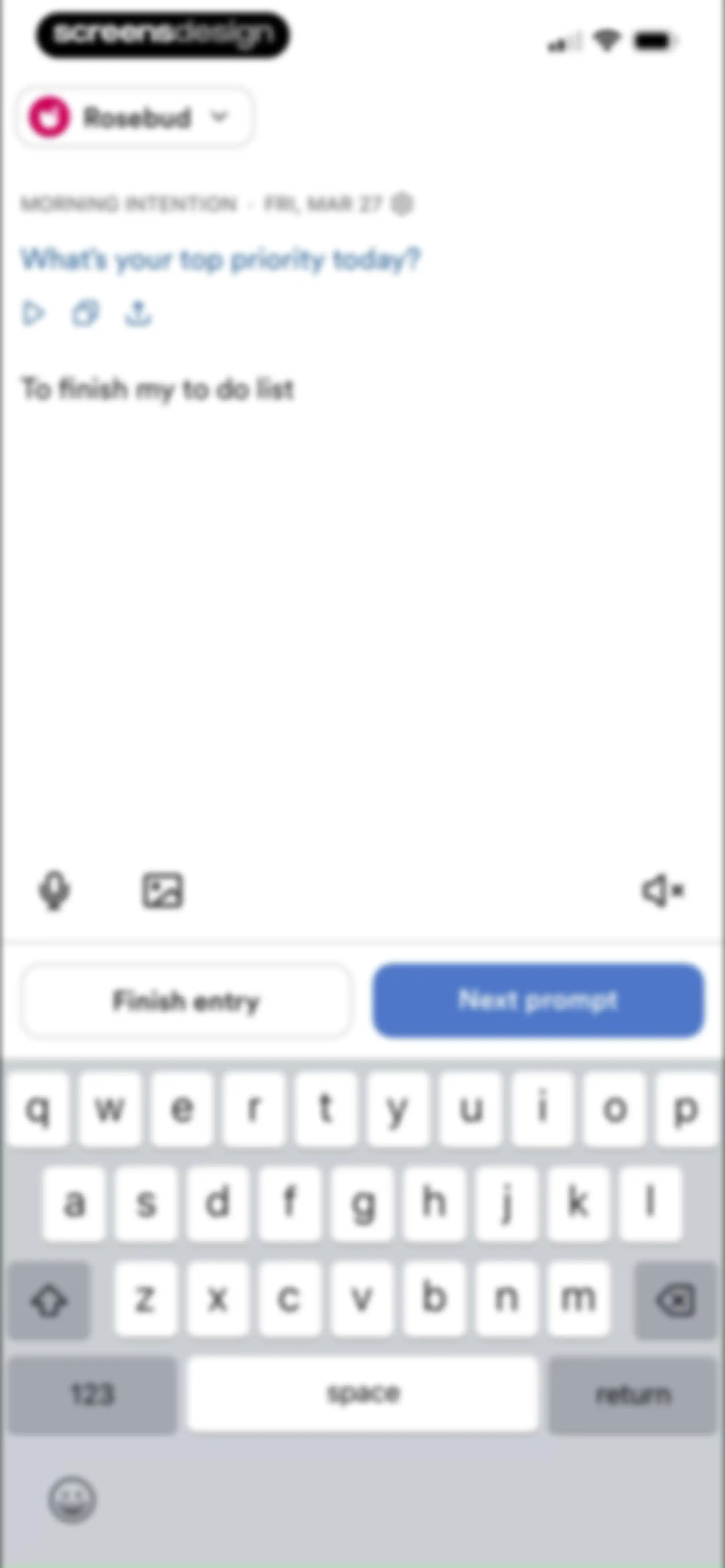 Rosebud: AI Journal & Diary screen 17