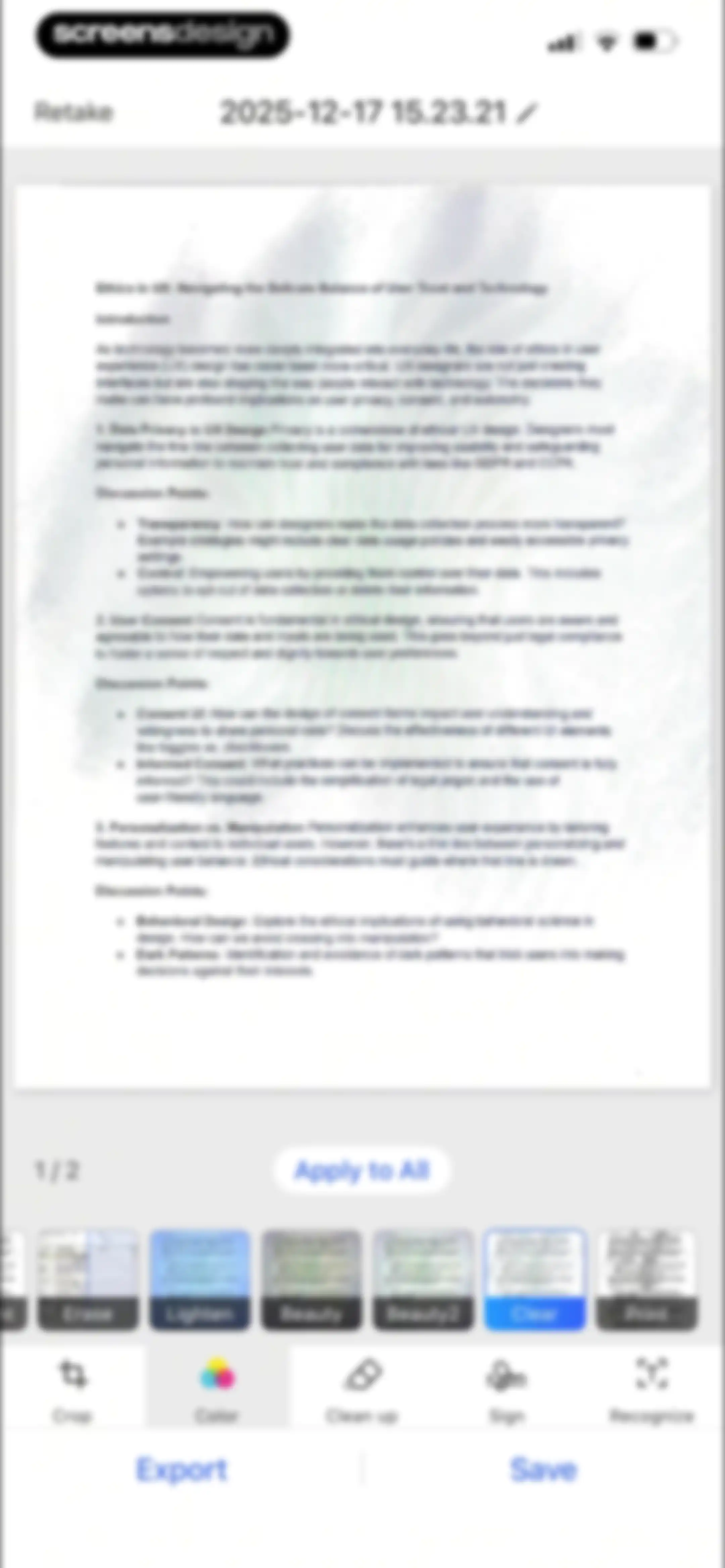 Mobile Scanner App - Scan PDF screen 21