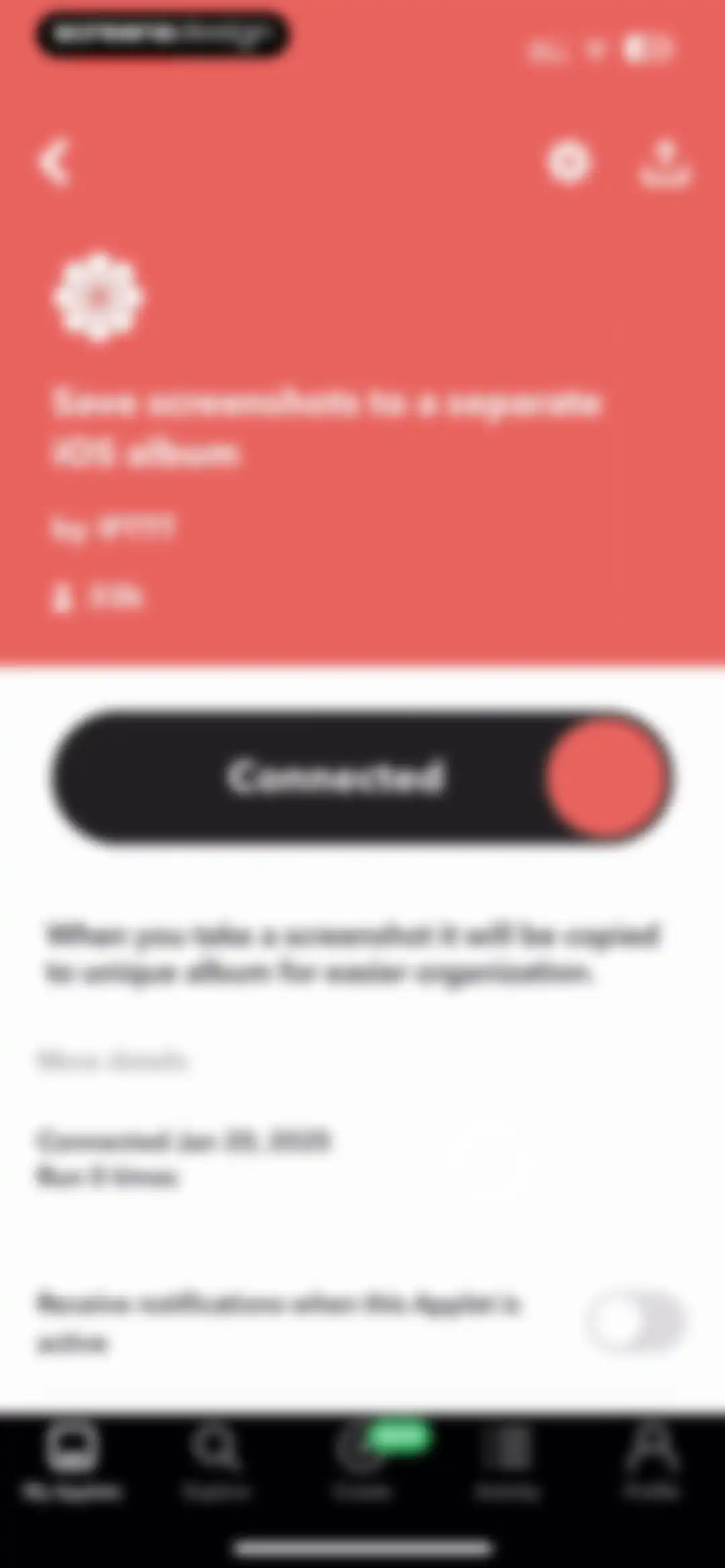 IFTTT - Automate work and home screen 14