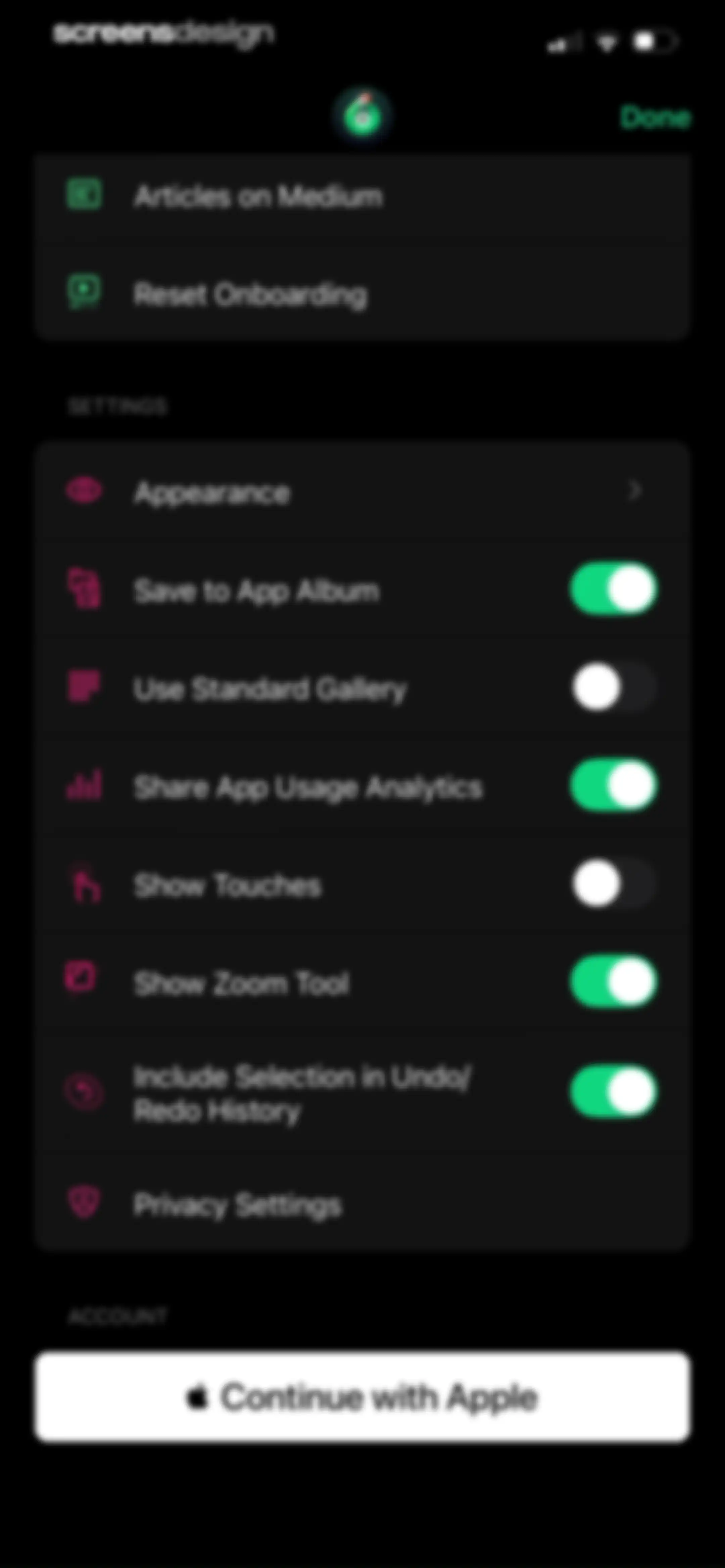 TouchRetouch screen 97