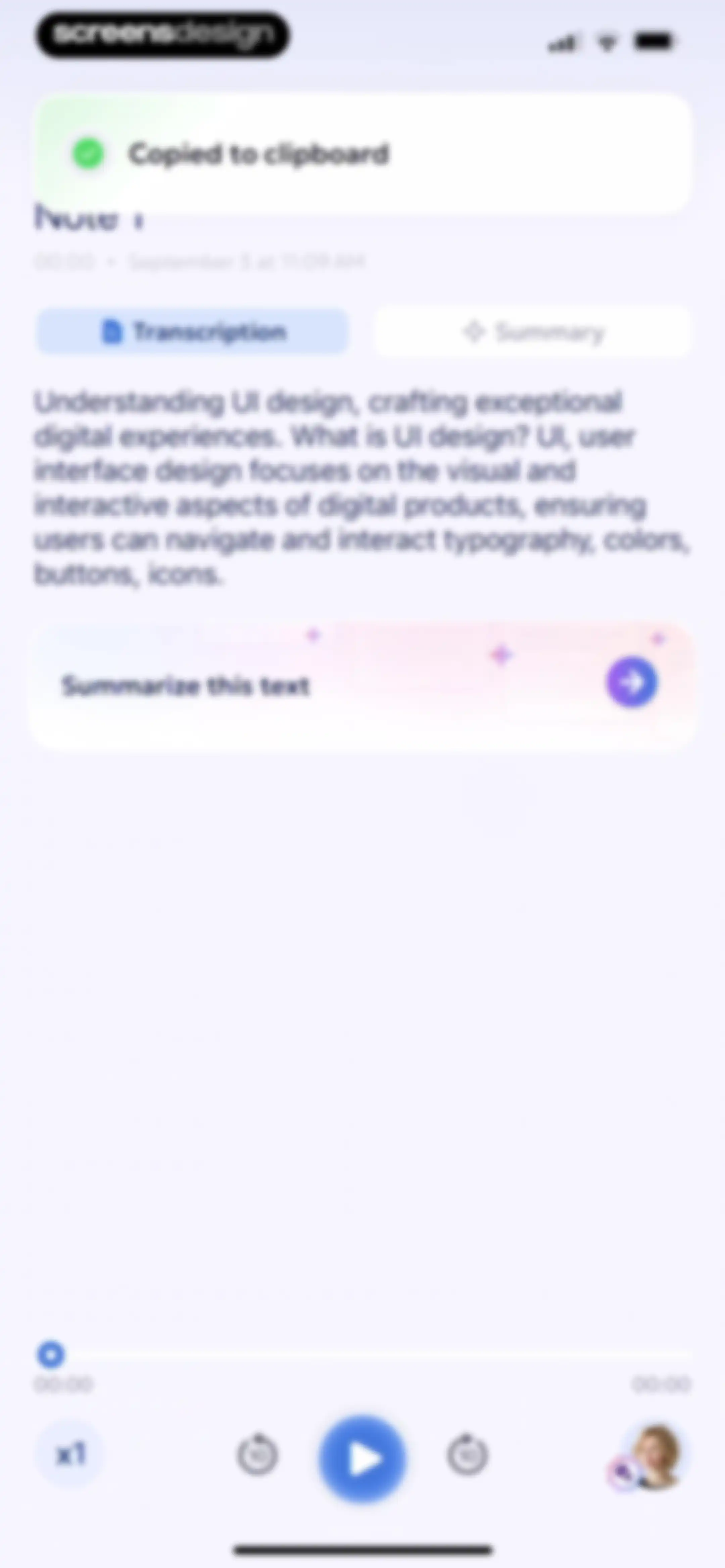 AI Summary - Meeting Notes screen 37