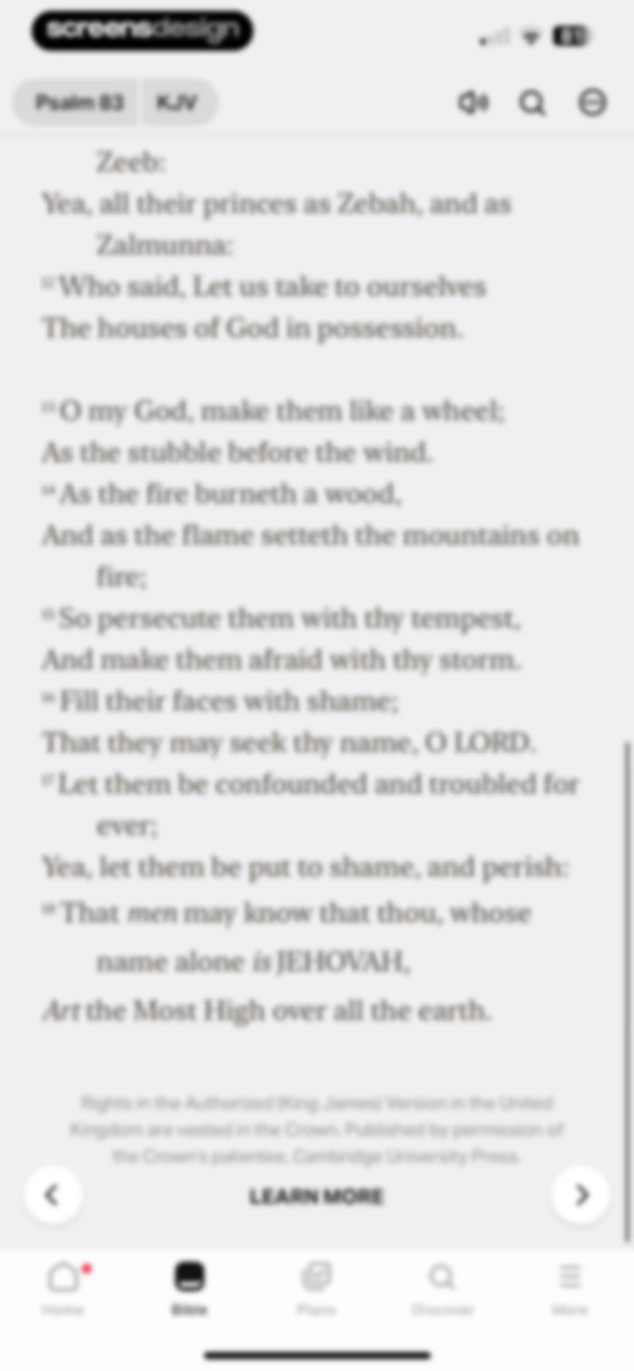 Bible screen 97