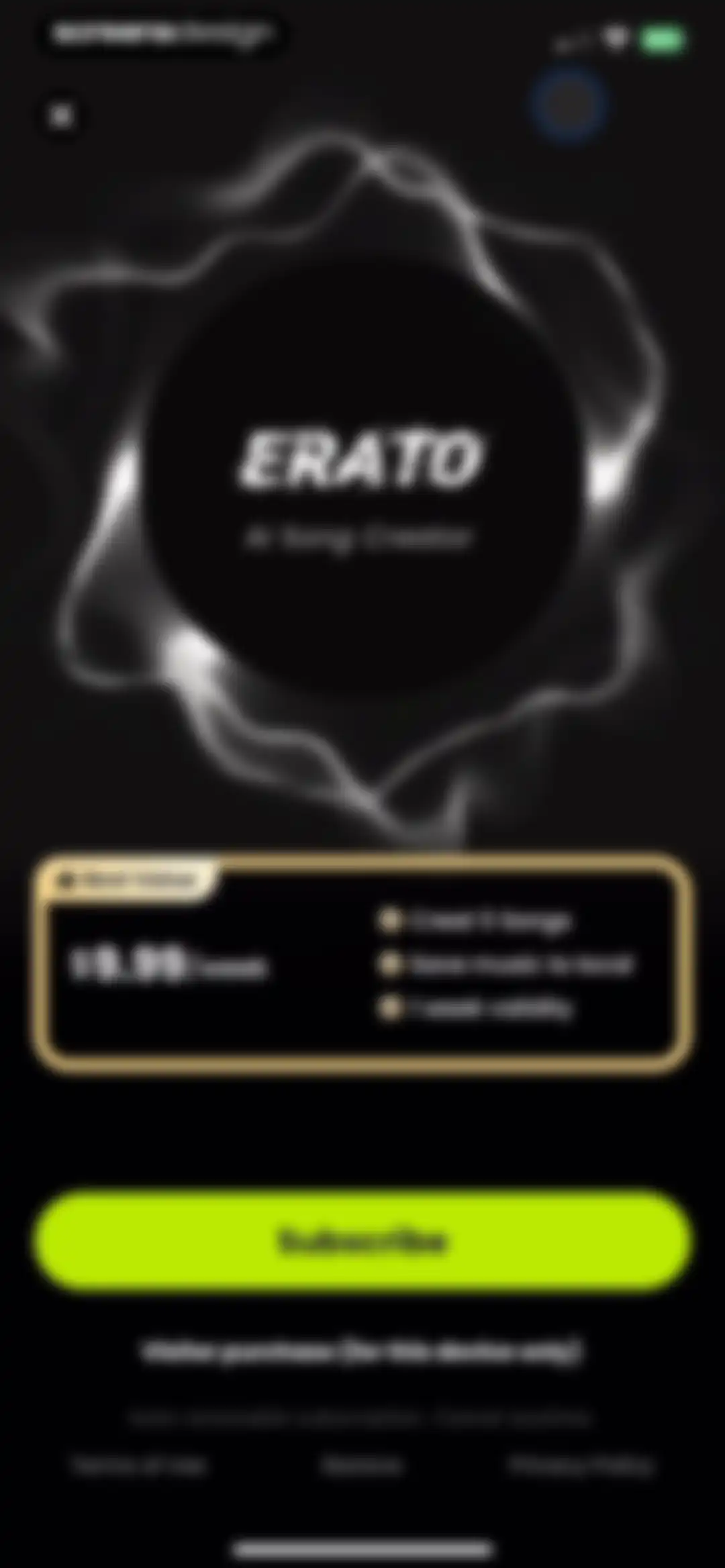 Erato : AI Song Generator screen 4