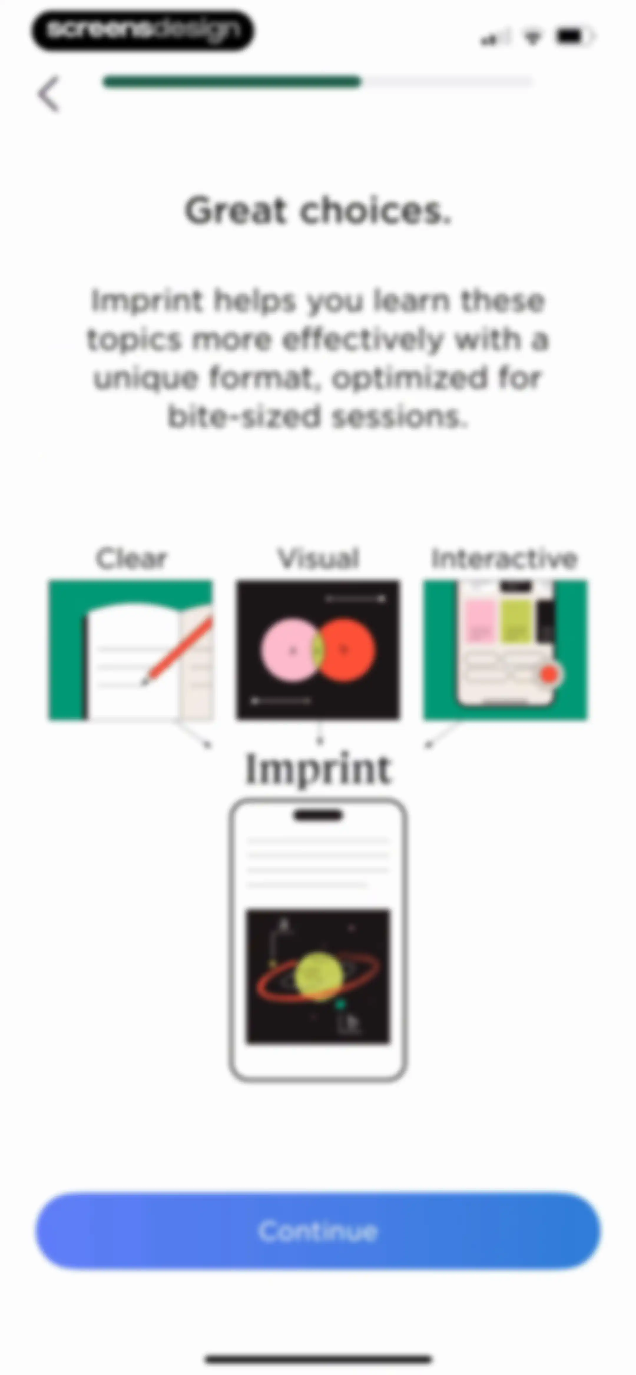 Imprint: Visual Micro Learning screen 15