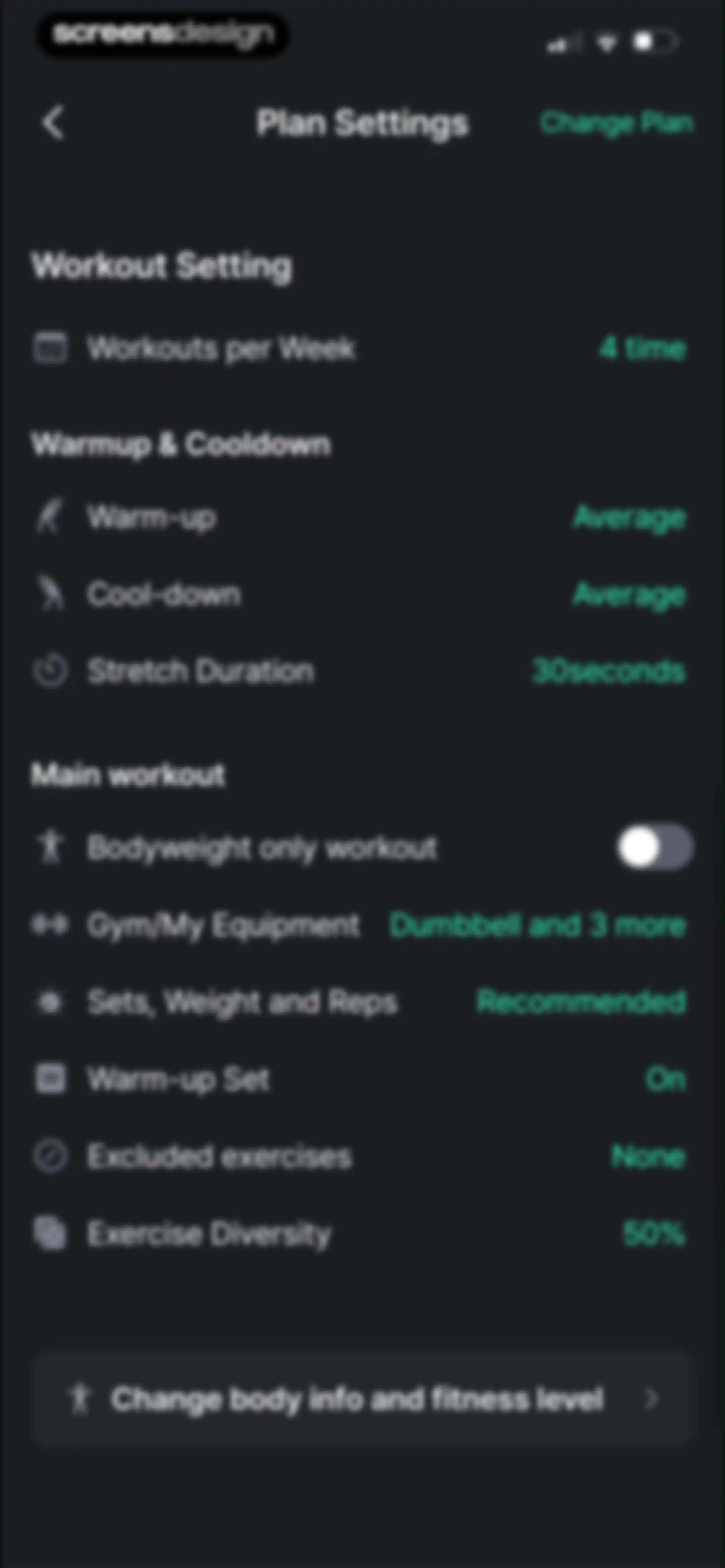 Planfit AI Gym Workout Planner screen 141