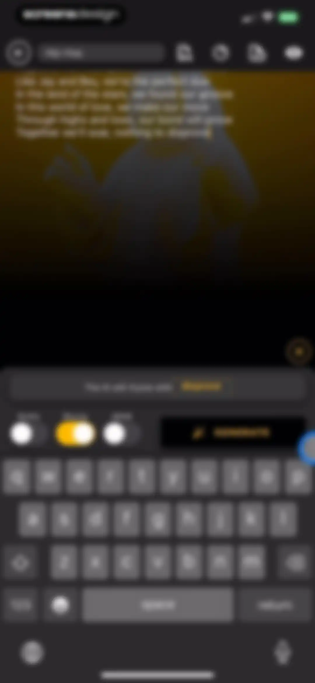 GhostWriter AI Lyrics screen 30
