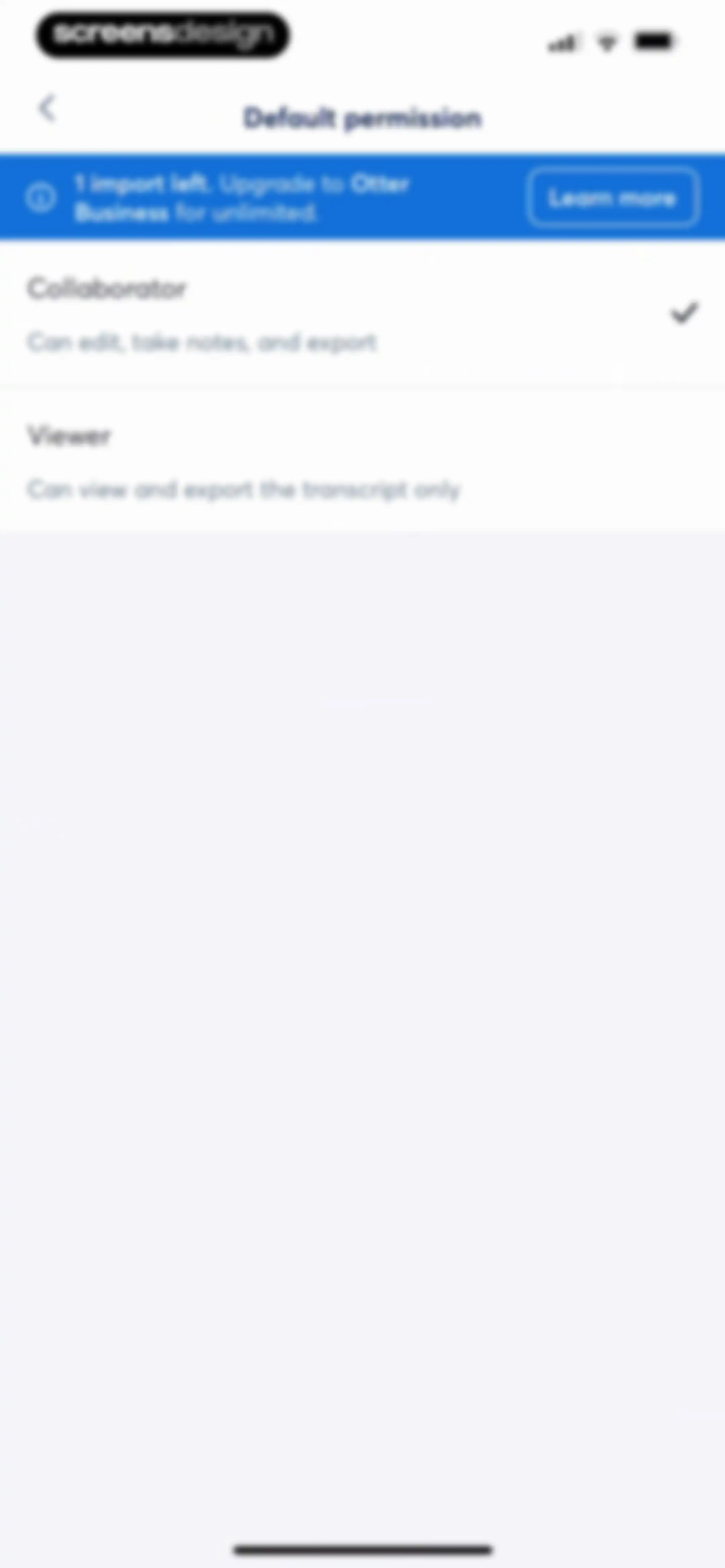 Otter Transcribe Voice Notes screen 133