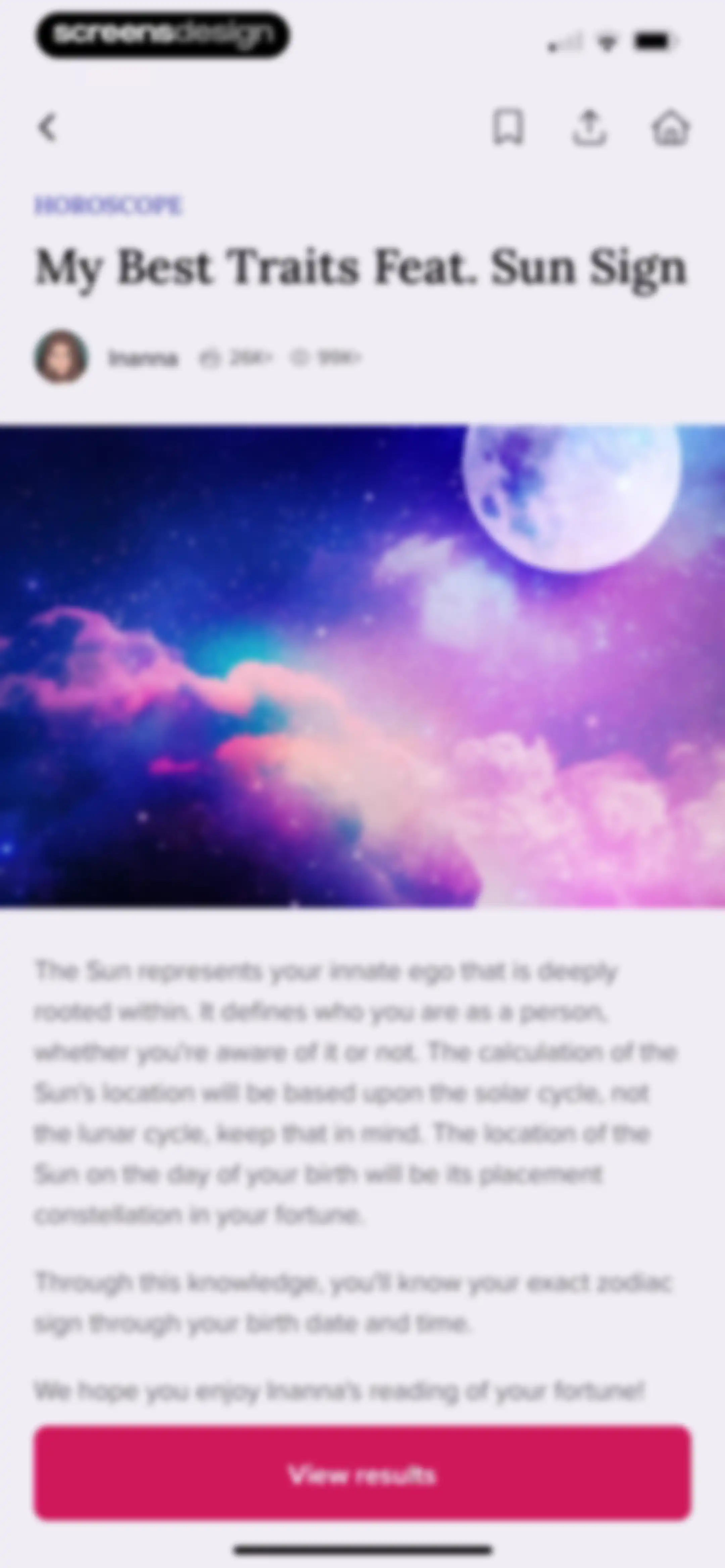FORCETELLER: Daily Horoscope screen 41