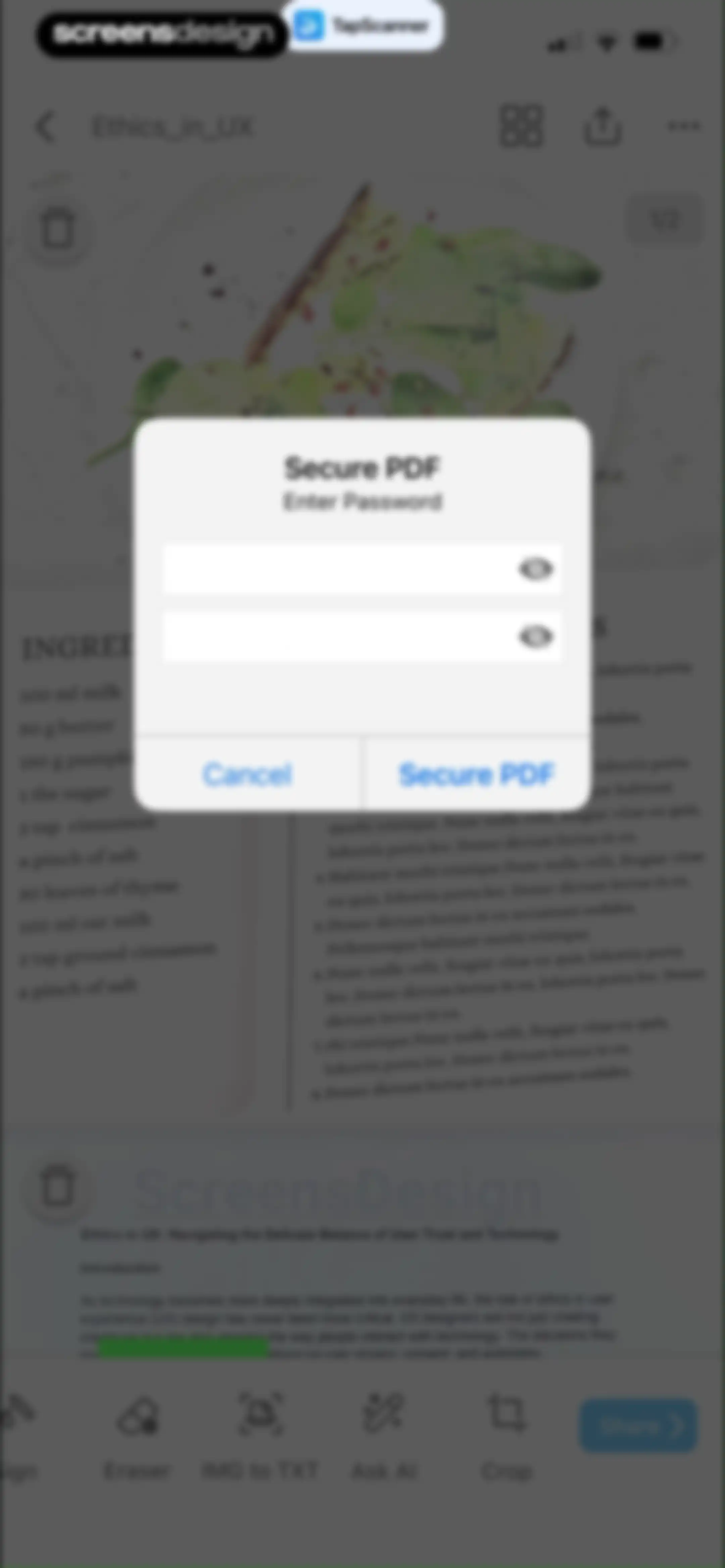 PDF Scanner App: TapScanner screen 77