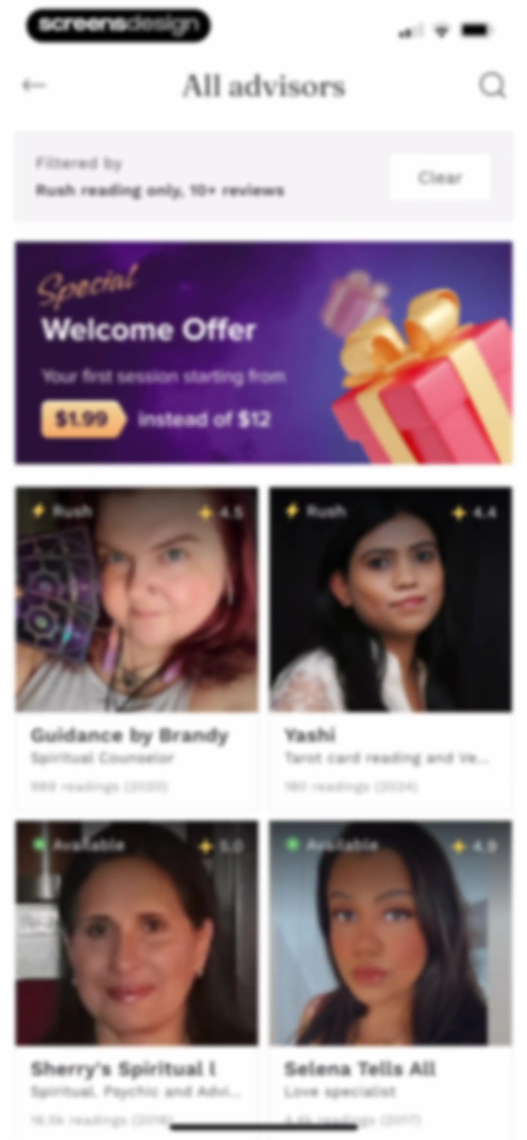 Purple Ocean Psychic Reading screen 32
