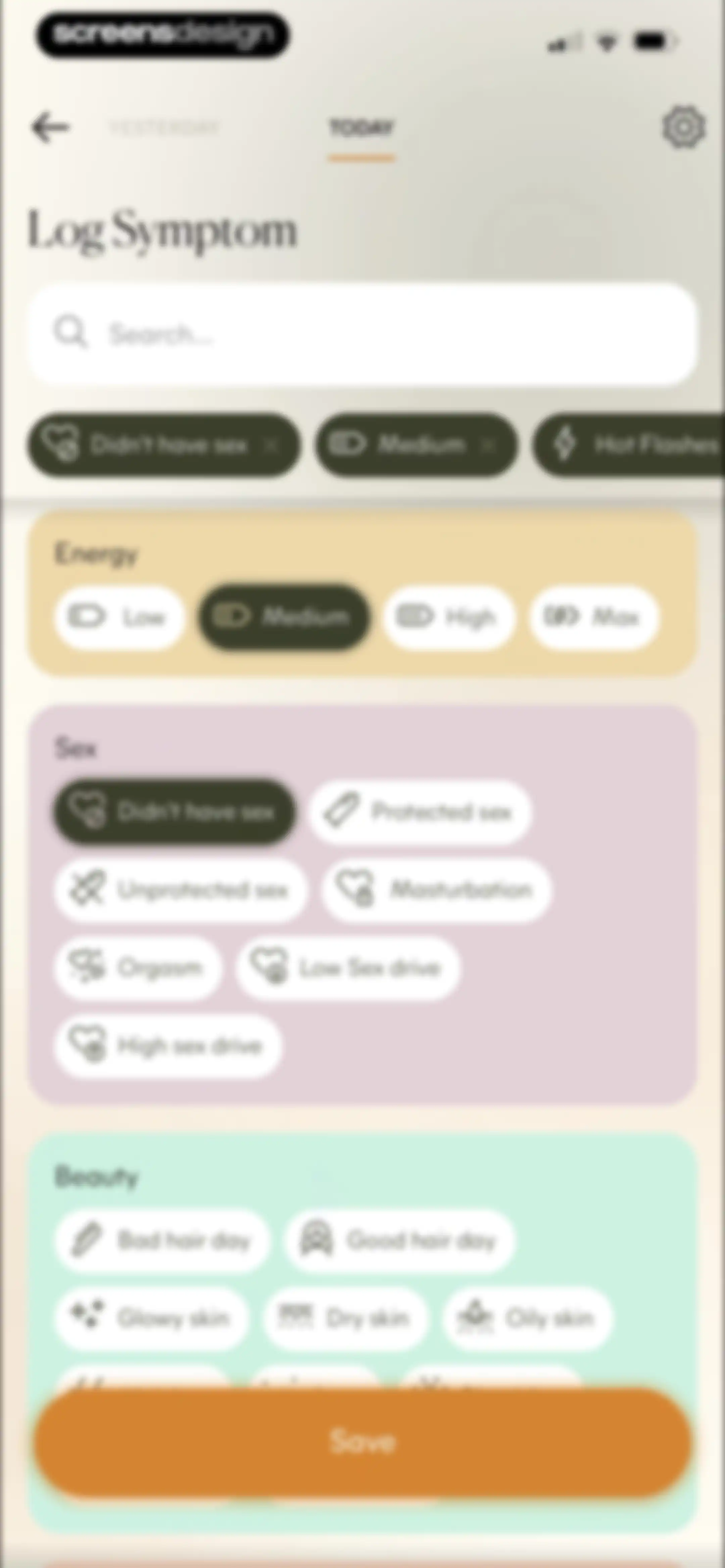 Lively - Period Tracker, Cycle screen 35