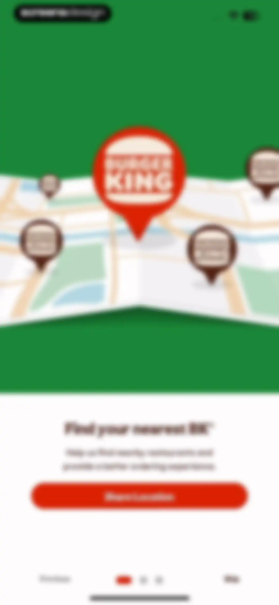 BURGER KING® App screen 2