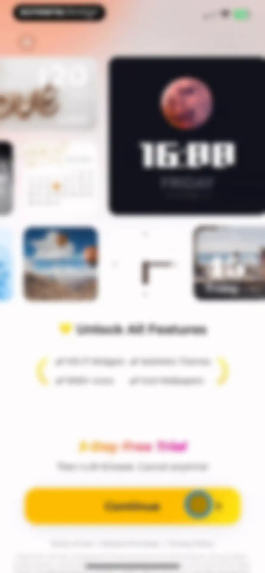 Fancy Widgets & Themes screen 3