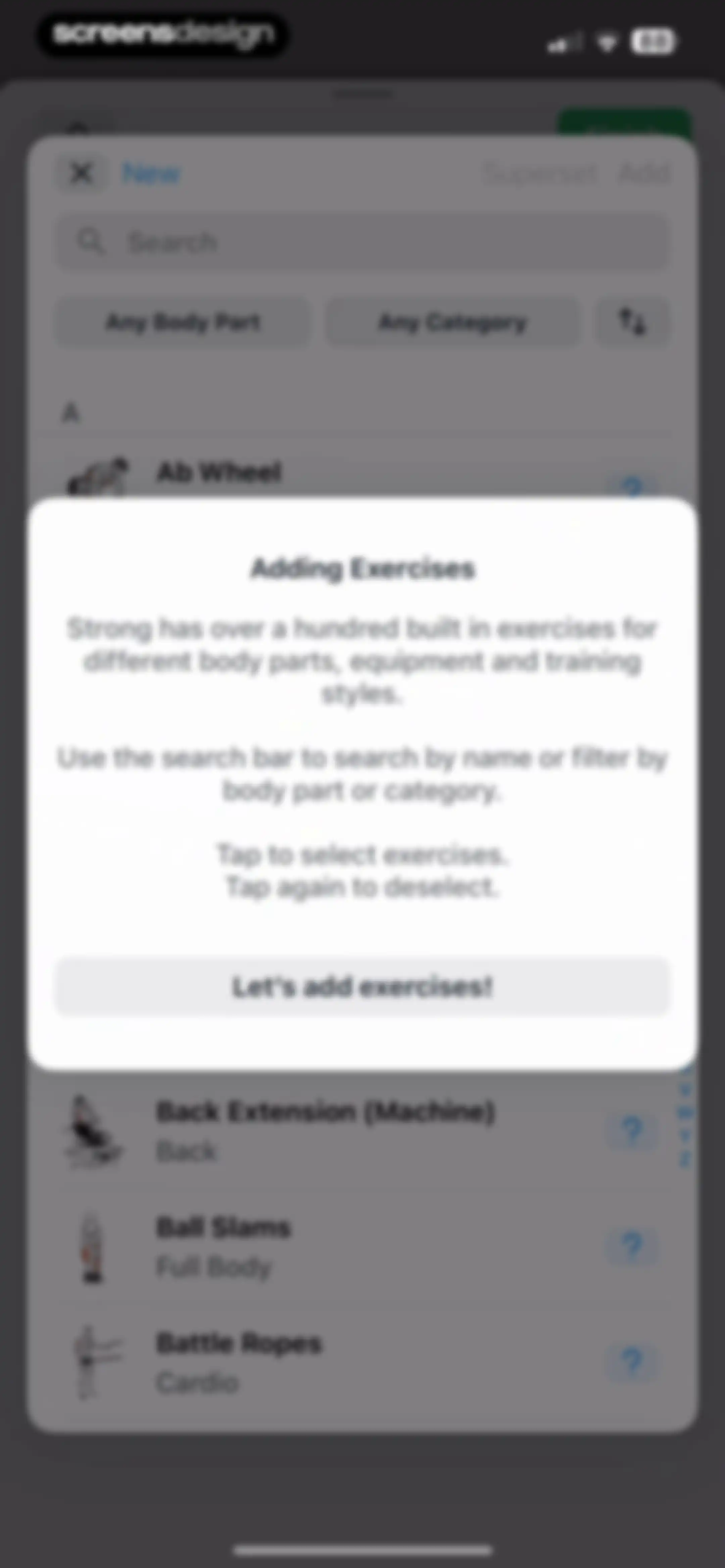 Strong Workout Tracker Gym Log screen 9