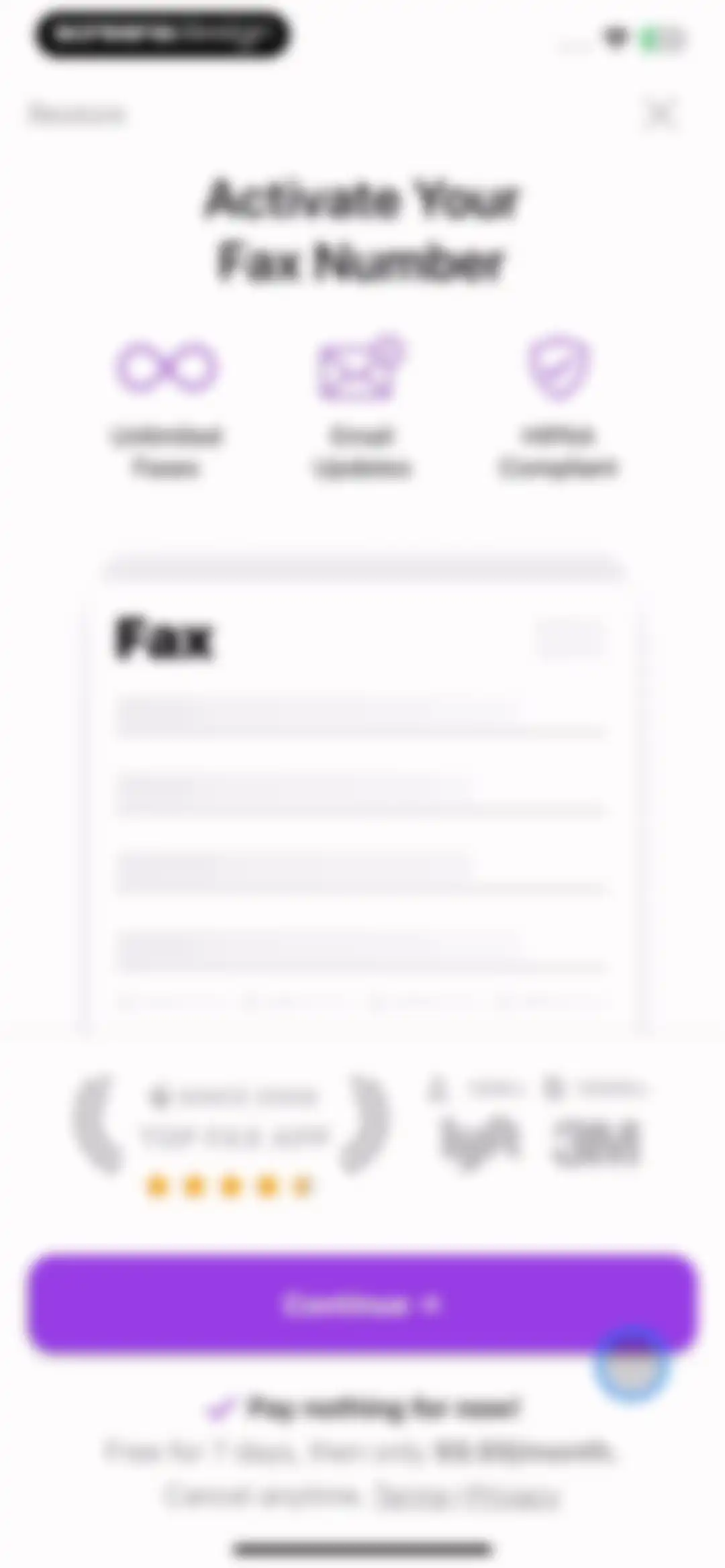 iFax App Send Fax From iPhone screen 21